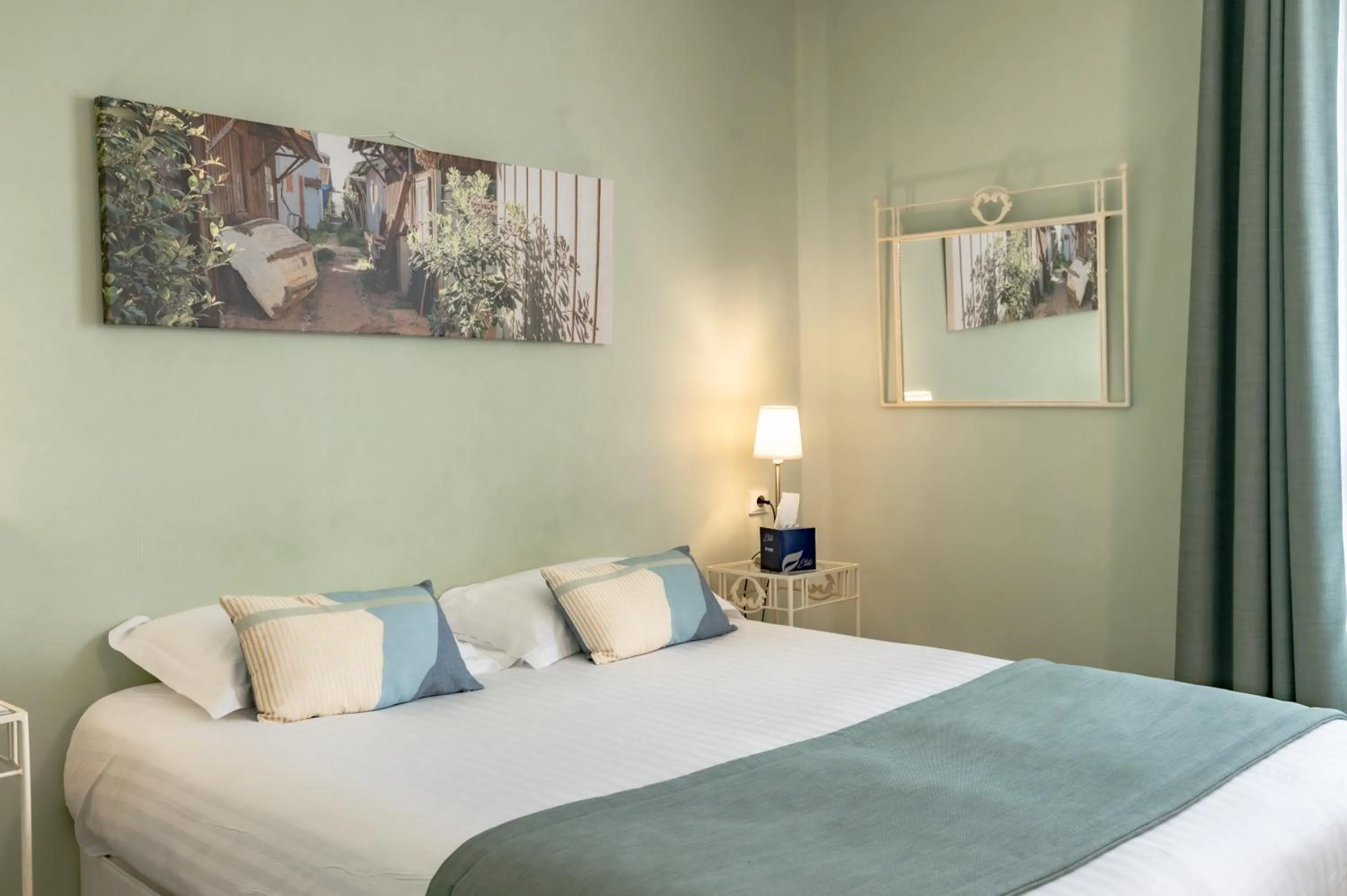 Bedroom, Bed in Pey La Tour - Logis Hôtels & Restaurant