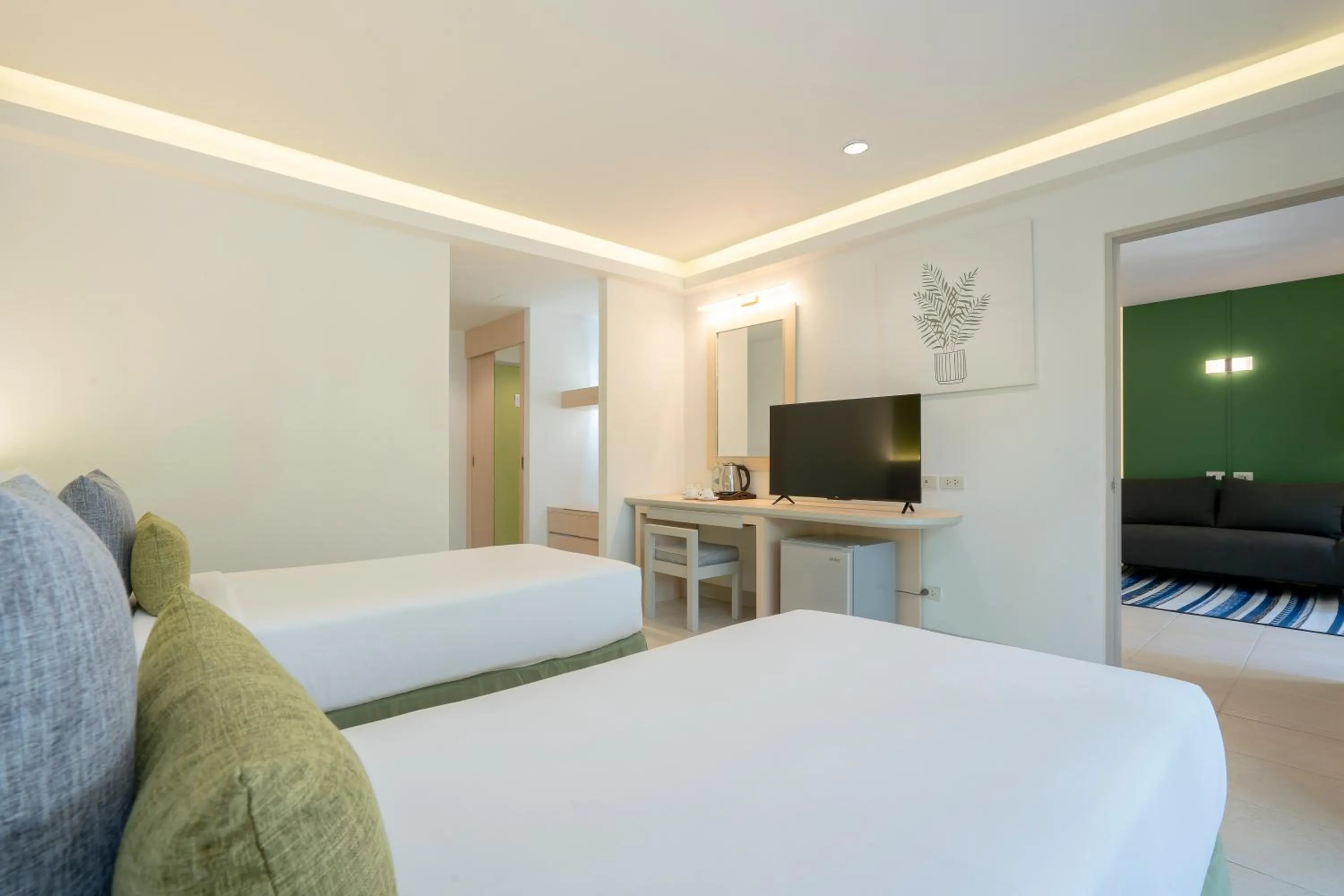 Bed in The Green Park Resort