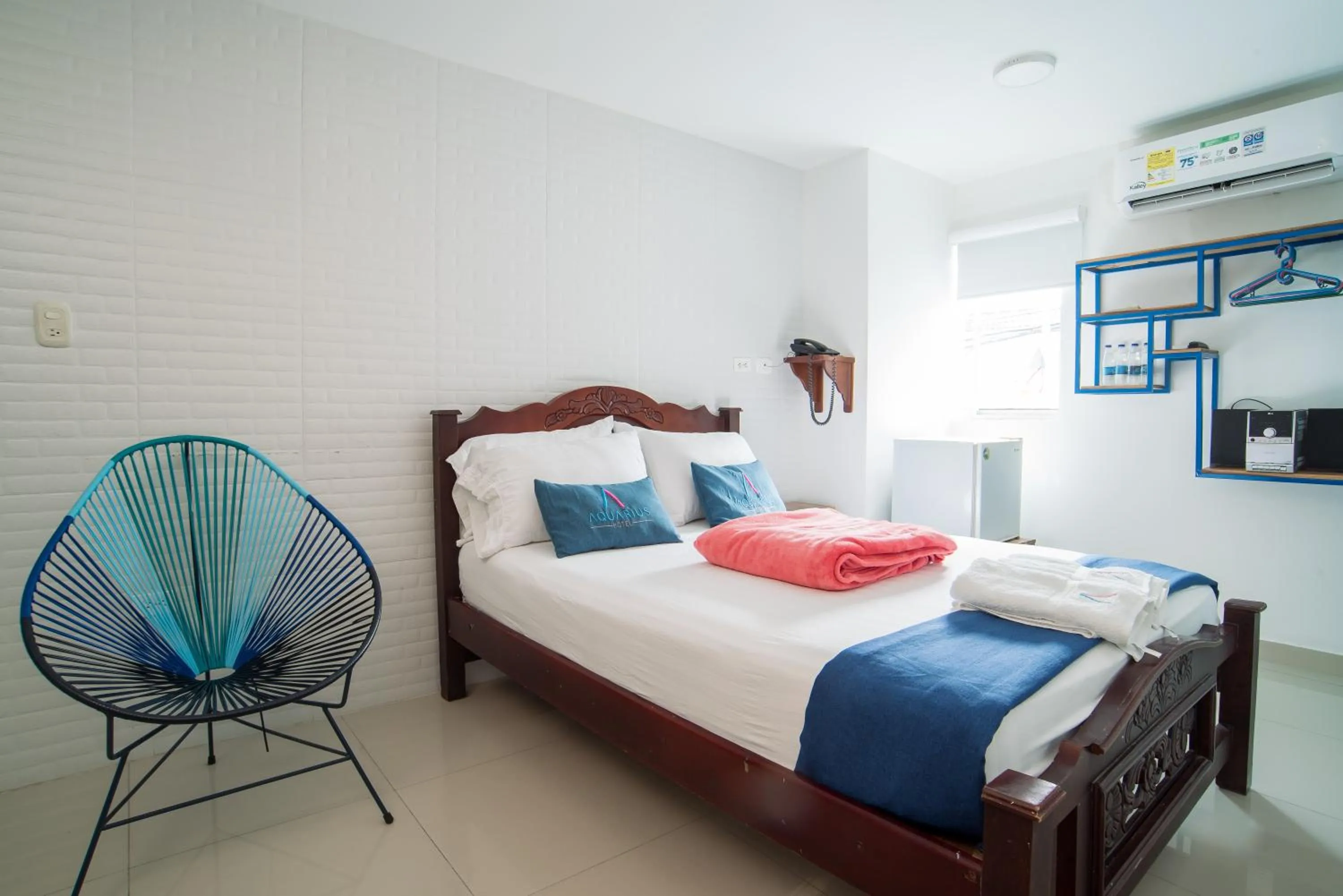 Bed in Hotel Aquarius