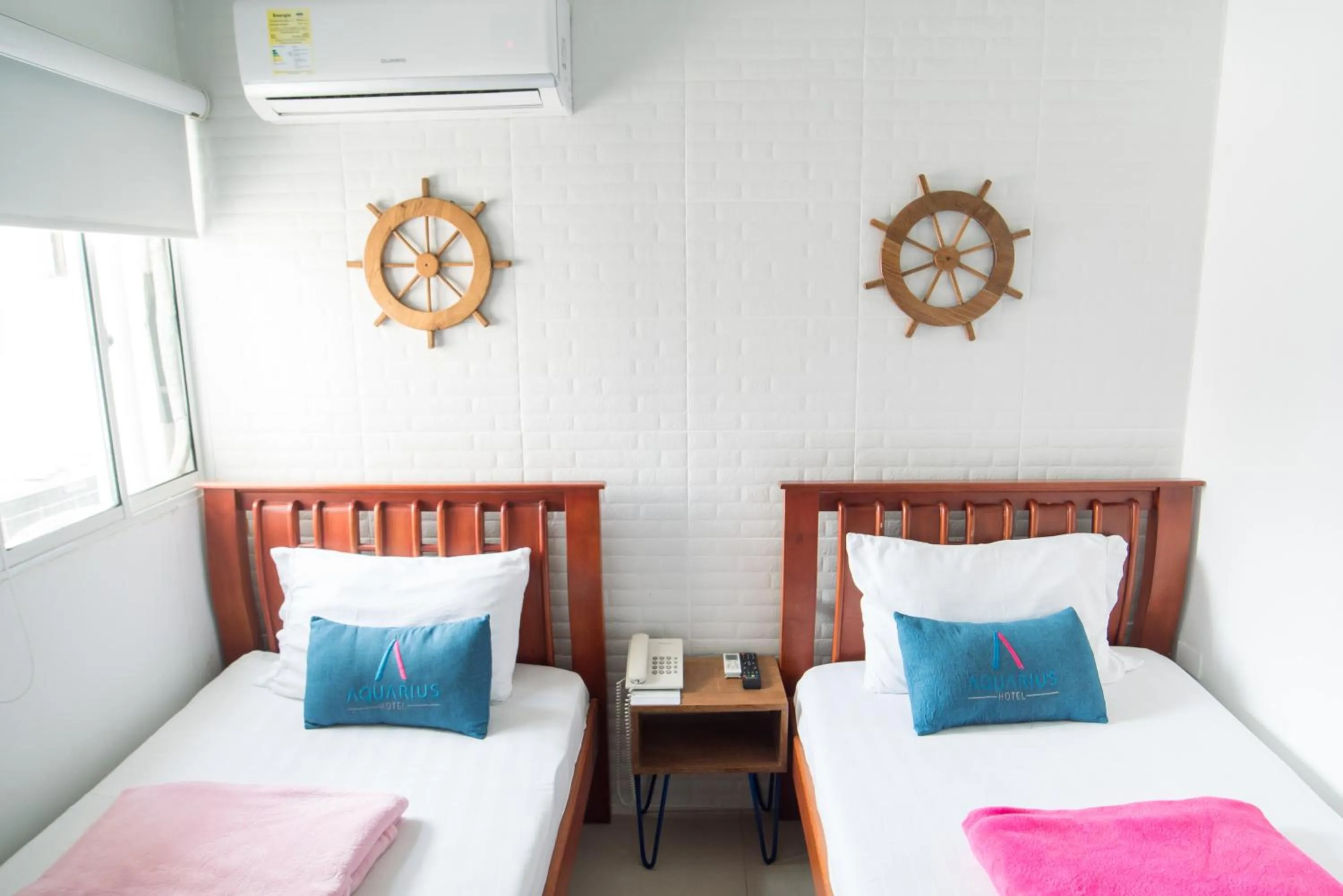 Bed in Hotel Aquarius