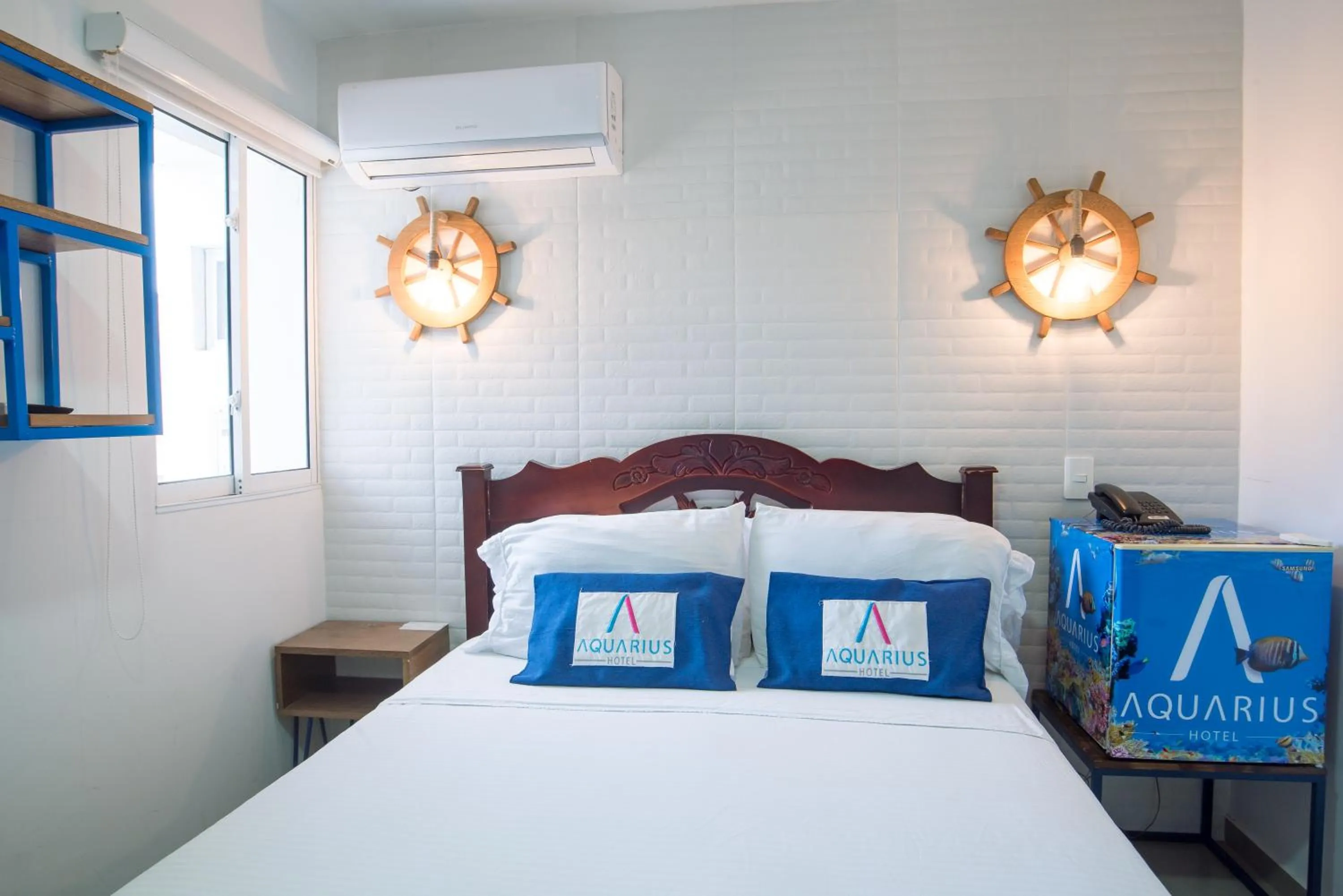 Bed in Hotel Aquarius