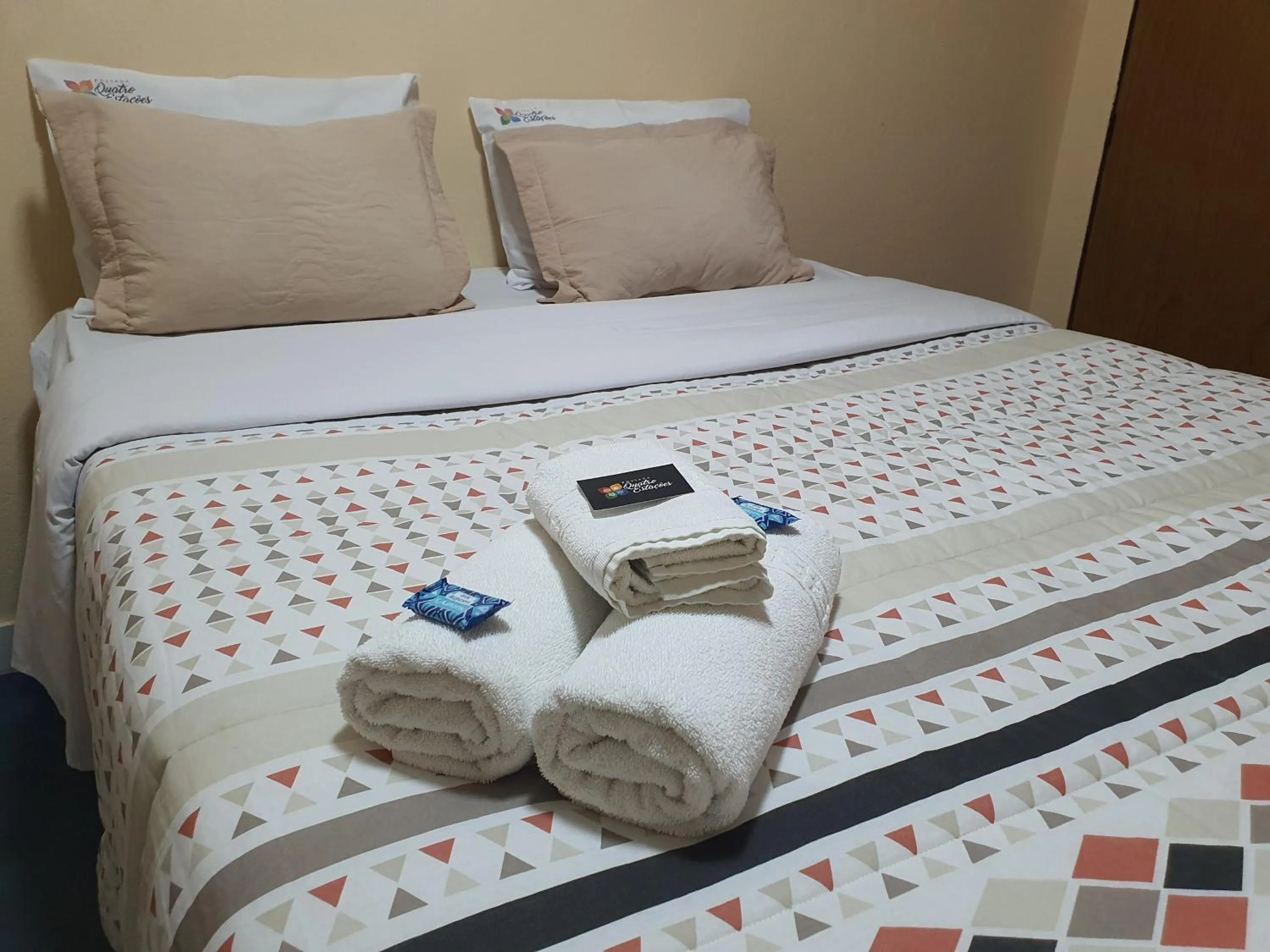 Bed in Pousada Quatro Estações