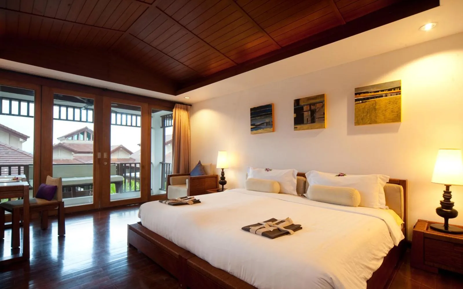 Balcony/Terrace, Bed in The Sarann Koh Samui, Suites & Villas