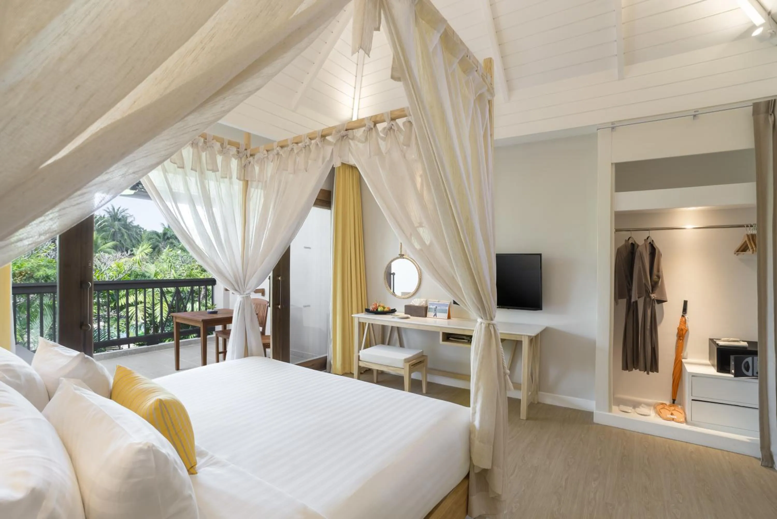Balcony/Terrace, Bed in Bandara Spa Resort & Pool Villas, Samui