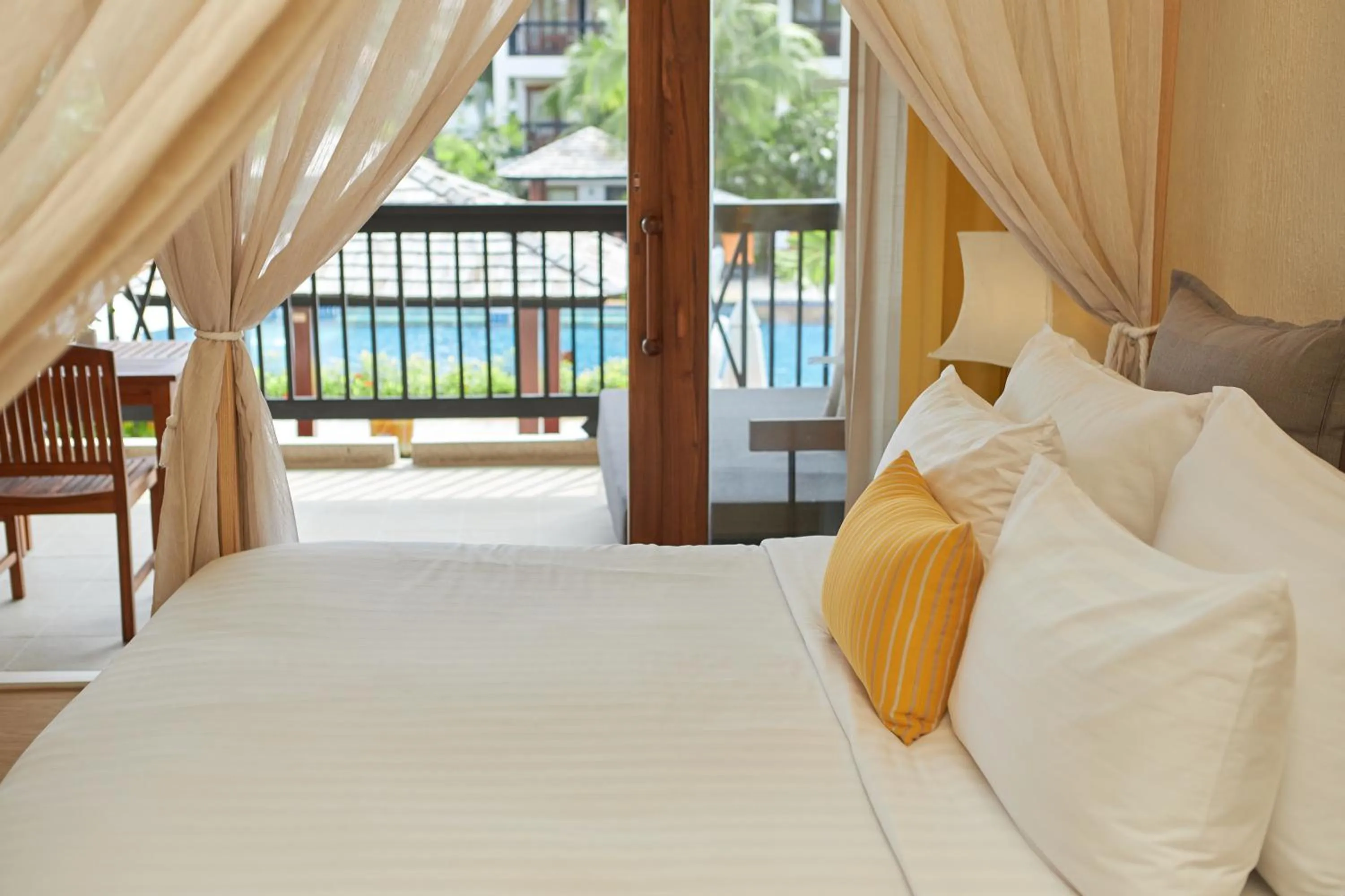 Bed in Bandara Spa Resort & Pool Villas, Samui