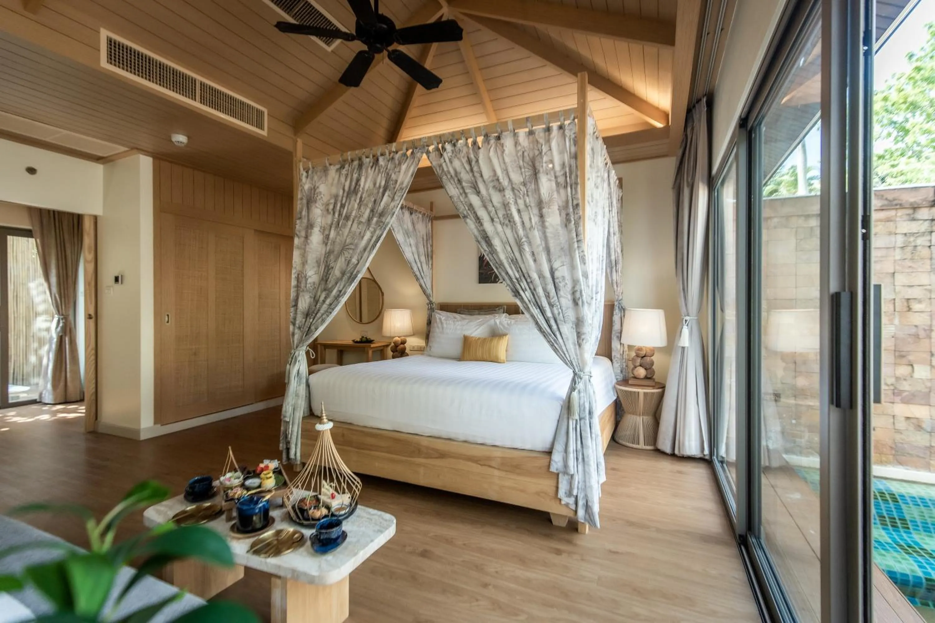 Bed in Bandara Spa Resort & Pool Villas, Samui