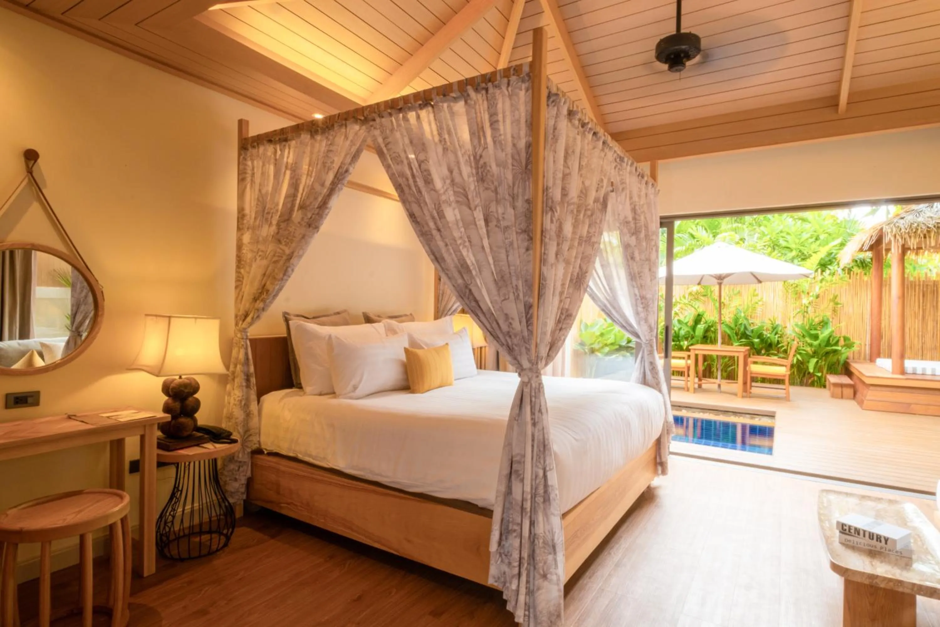 View (from property/room), Bed in Bandara Spa Resort & Pool Villas, Samui