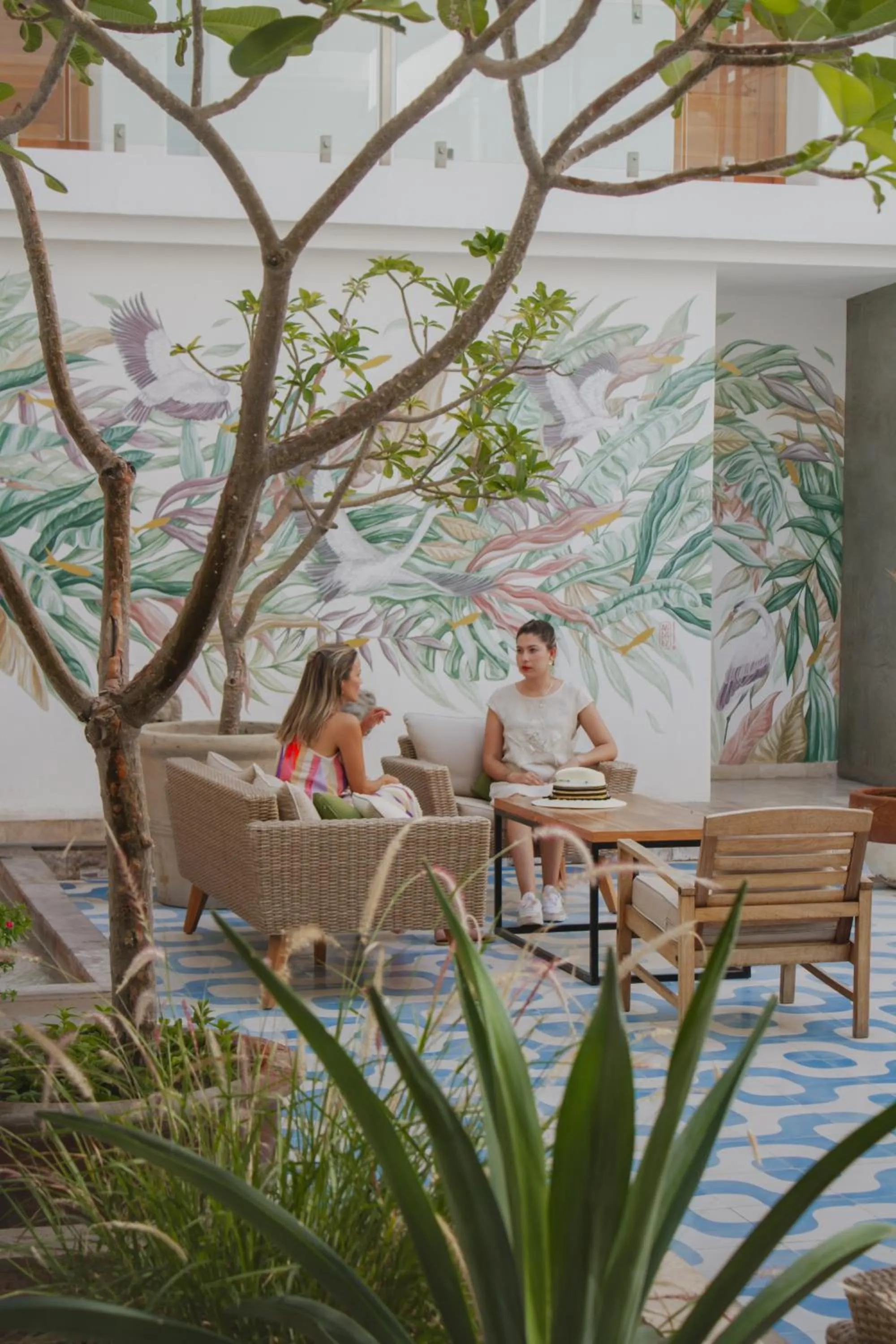 Patio in Hotel Catedral La Paz