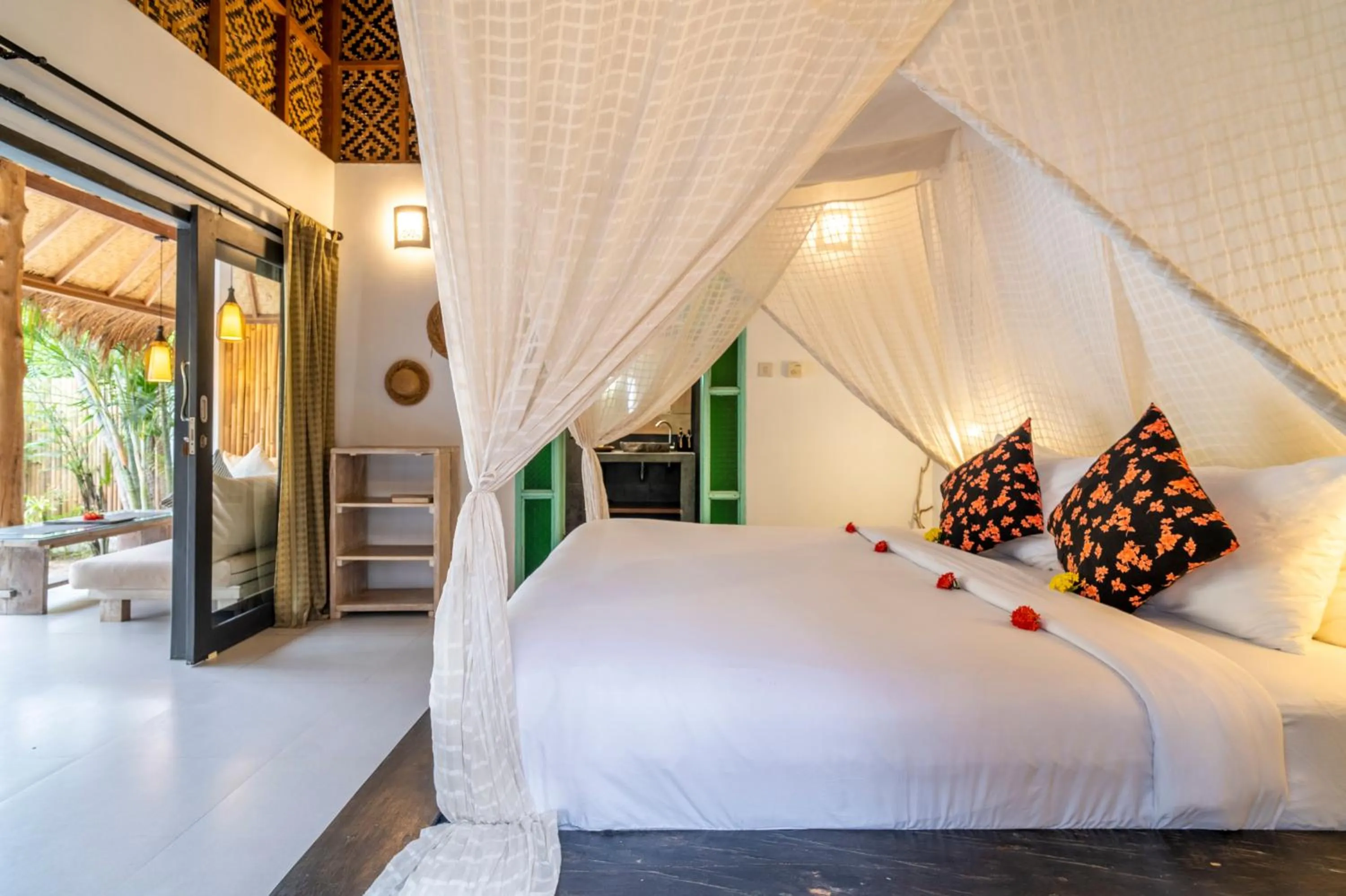 Bed in Breathe Villa Meno