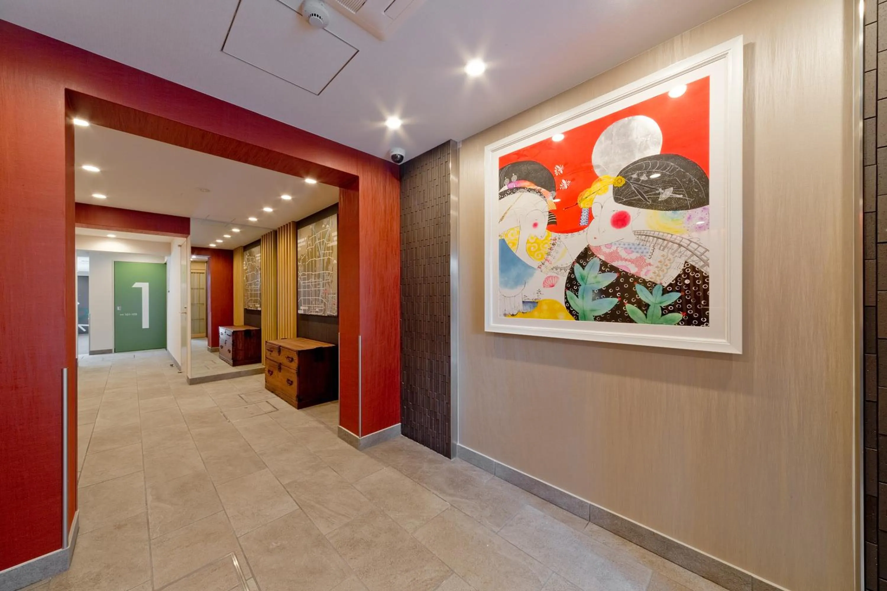 Lobby or reception in M's Inn Higashiyama