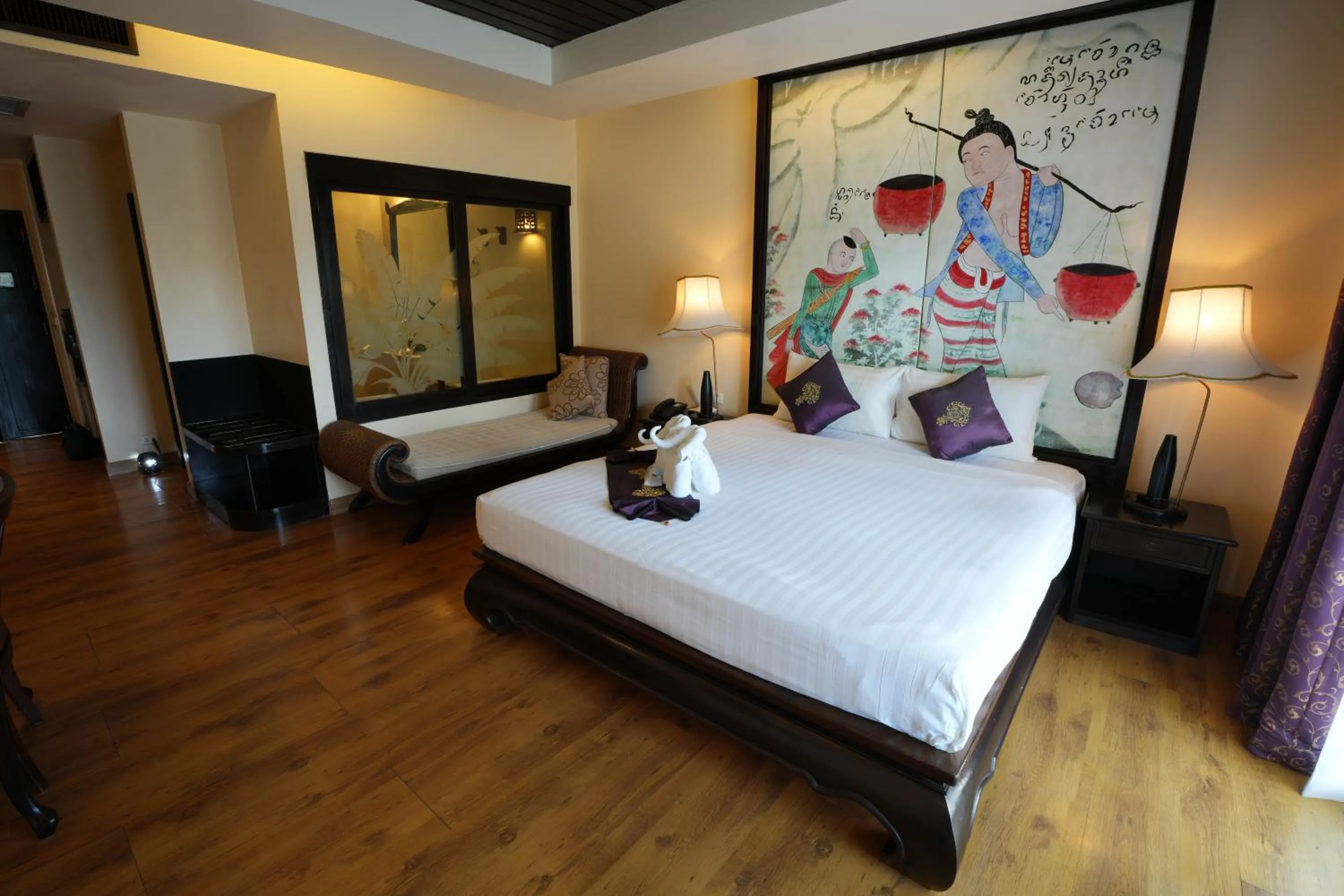 Bedroom, Bed in Dara Samui Beach Resort Adults Only, Chaweng