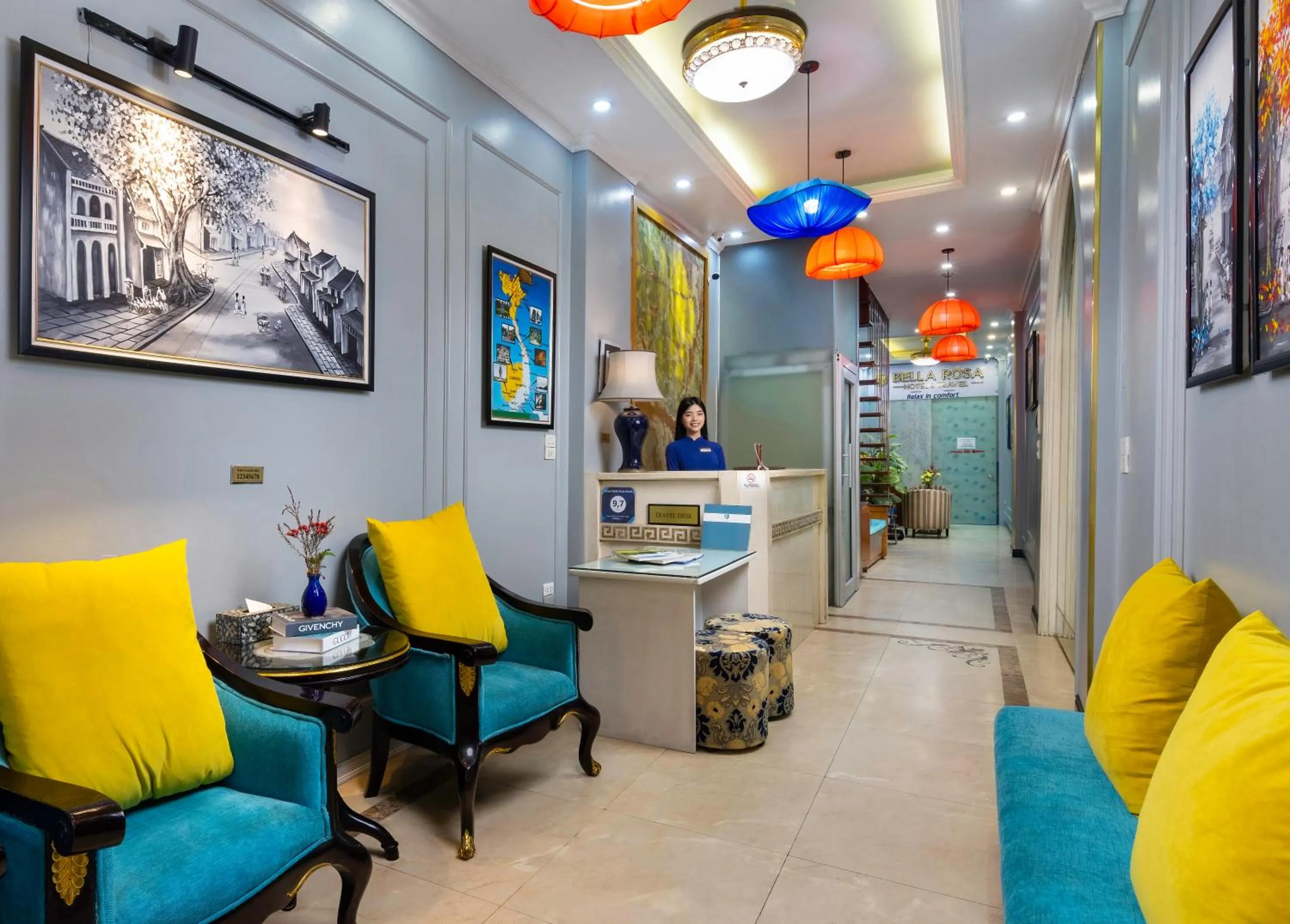 Lobby or reception in Bella Rosa Hotel & Travel