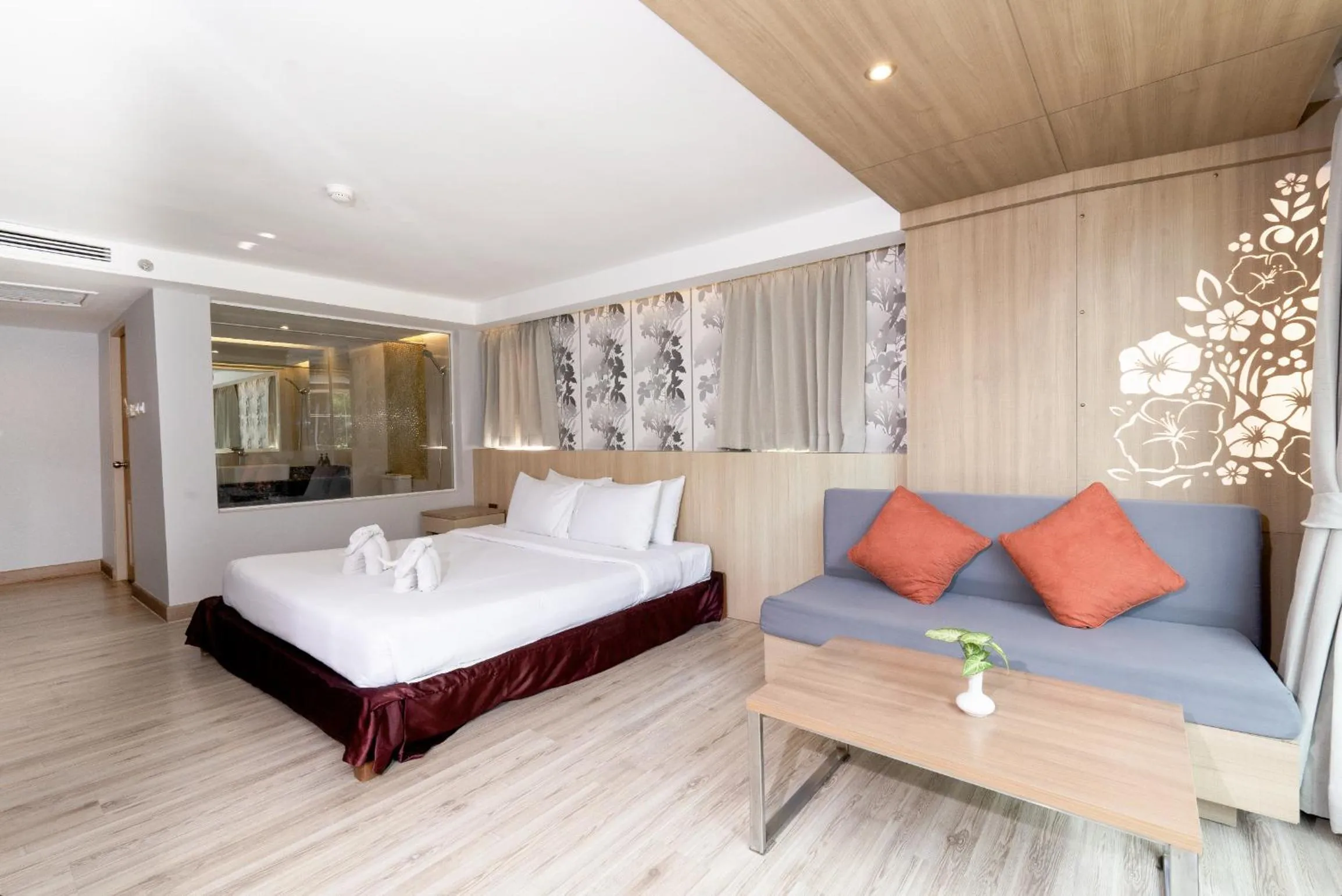 Bed in MATCHA SAMUI RESORT formerly Chaba Samui Resort