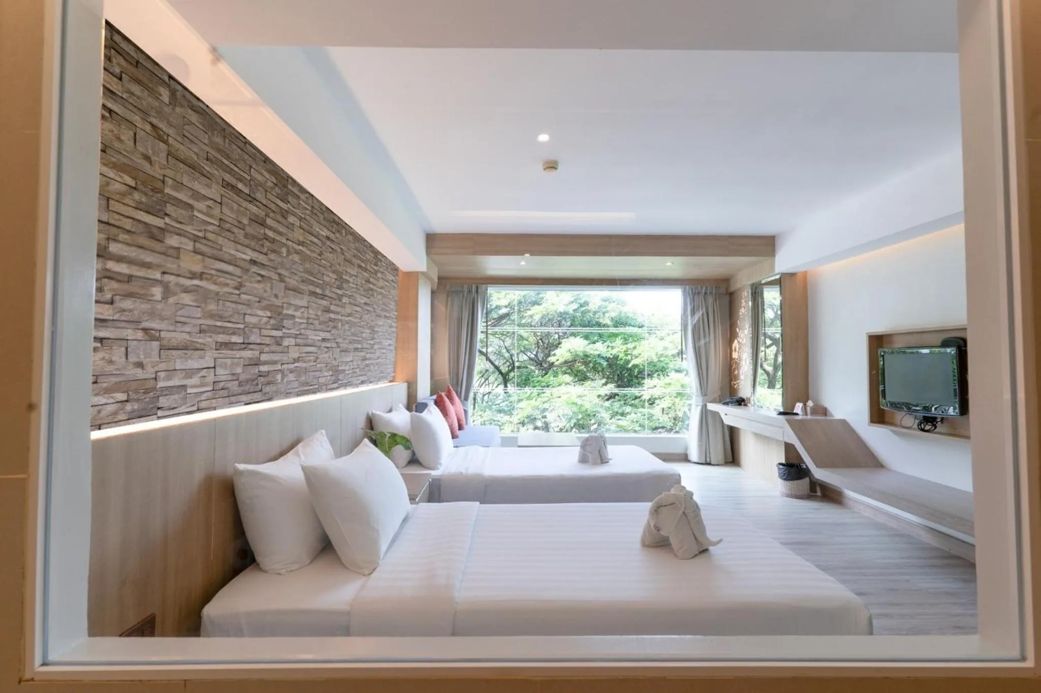 Bed in MATCHA SAMUI RESORT formerly Chaba Samui Resort