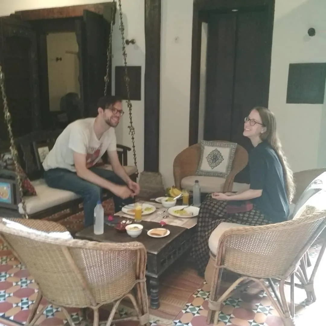 Seating area in Deewanji Ni Haveli
