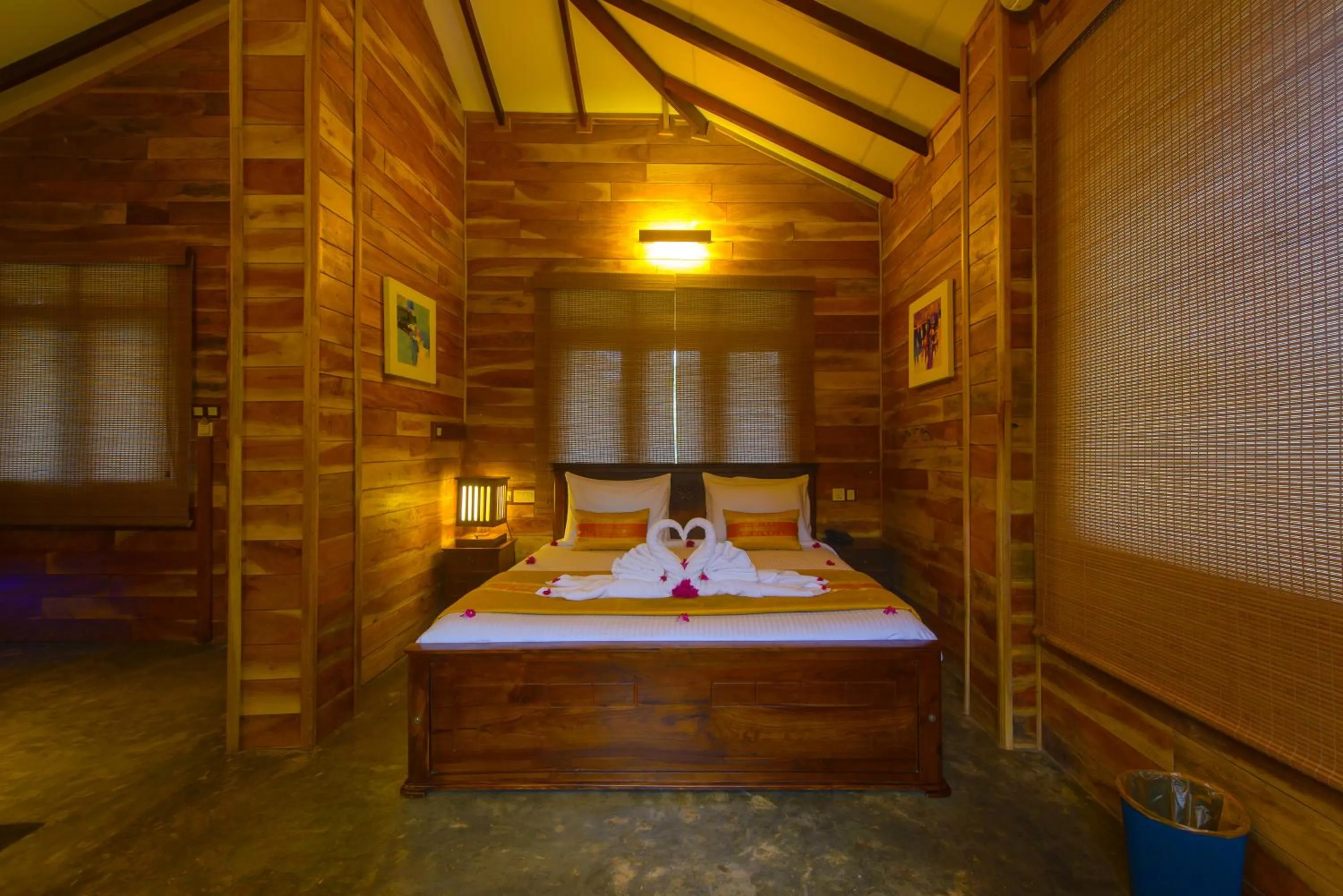 Bathroom, Bed in Karunakarala Ayurveda Resort
