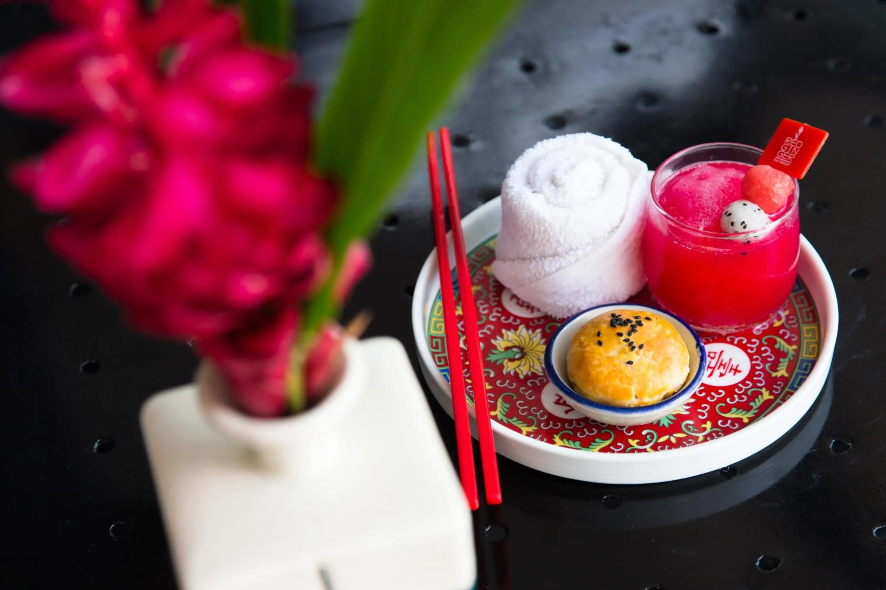 Drinks in Red Ginger Chic Resort