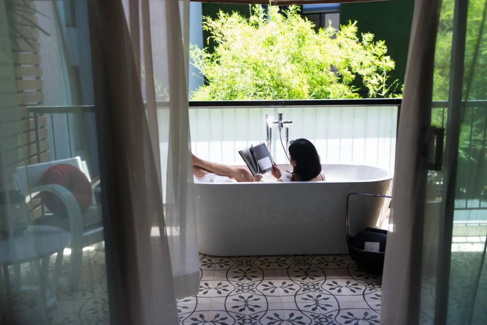 Balcony/Terrace in Red Ginger Chic Resort