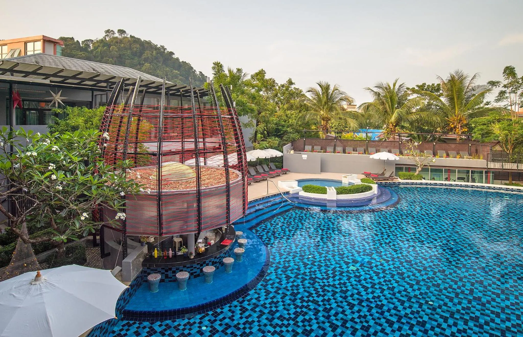Swimming pool in Red Ginger Chic Resort