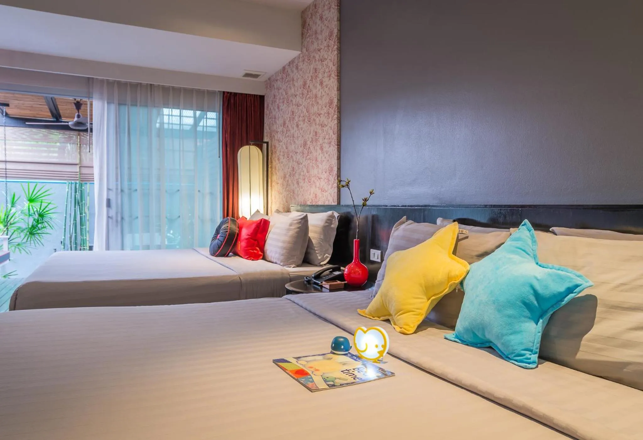 Bedroom, Bed in Red Ginger Chic Resort