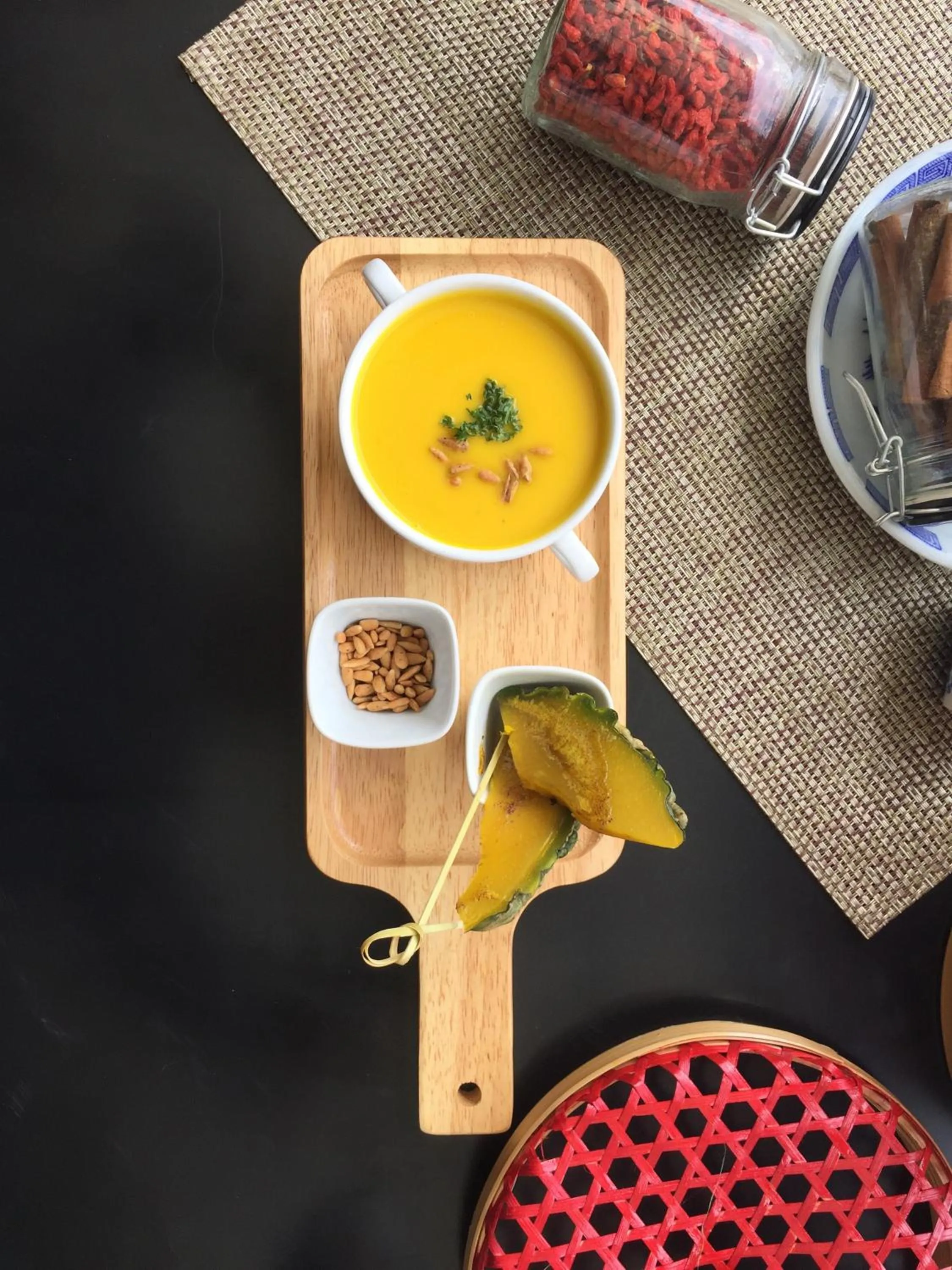 Food in Red Ginger Chic Resort