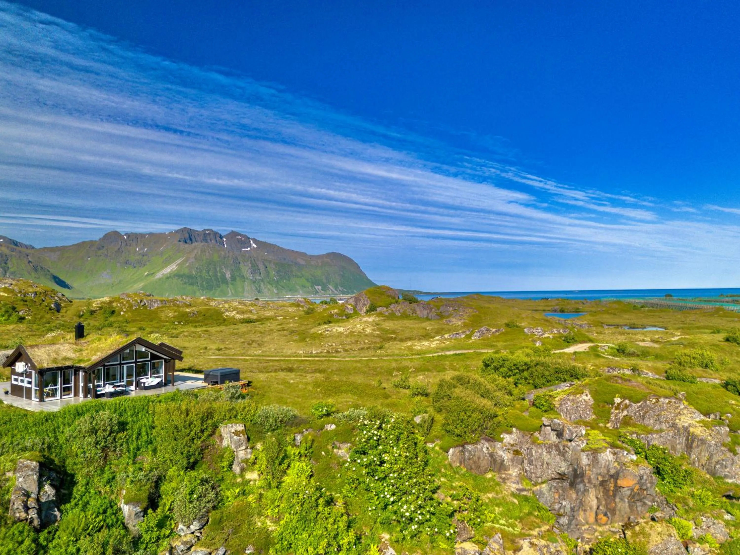 Natural landscape in Lofoten Links Lodges