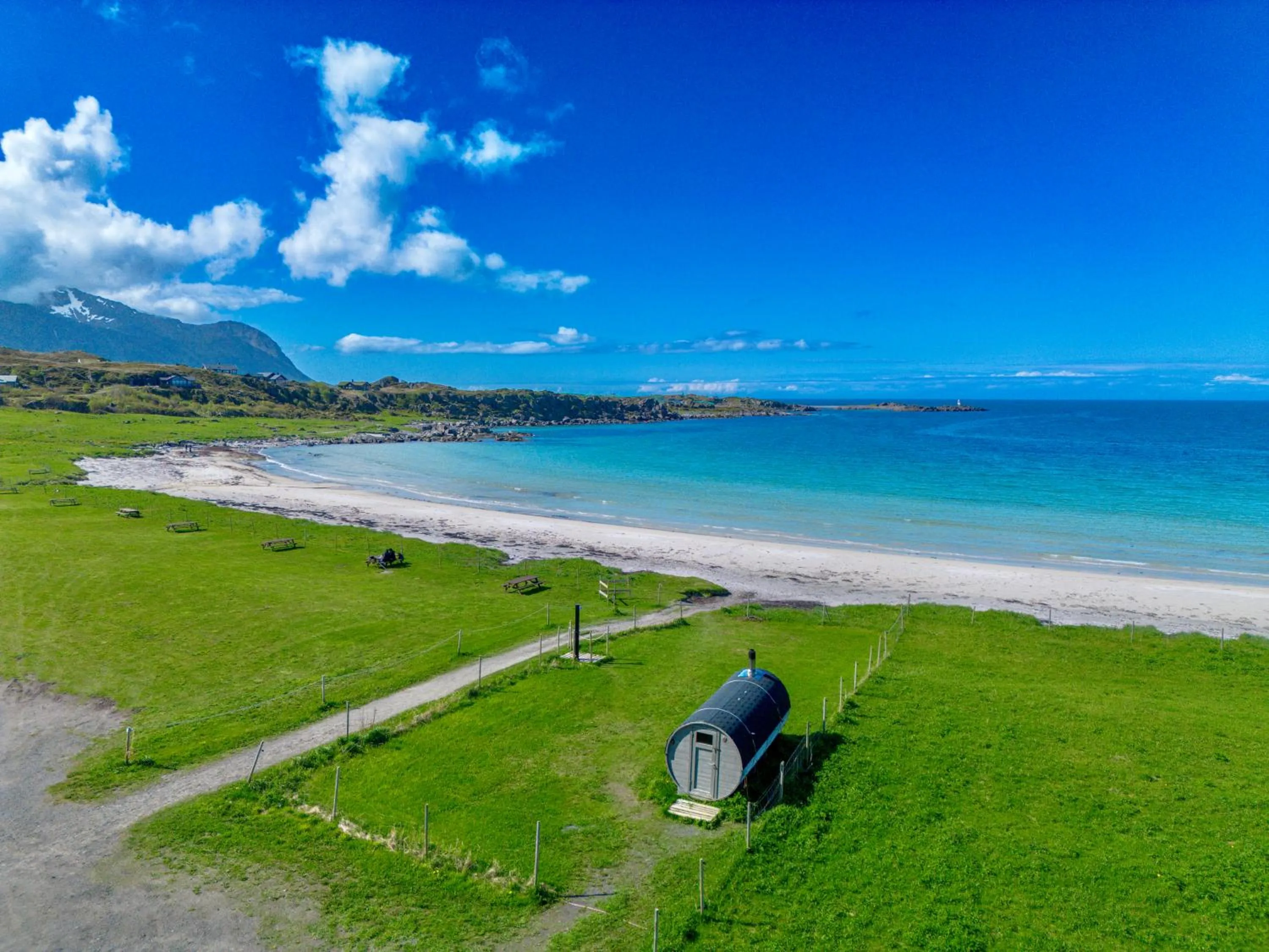 Sauna in Lofoten Links Lodges