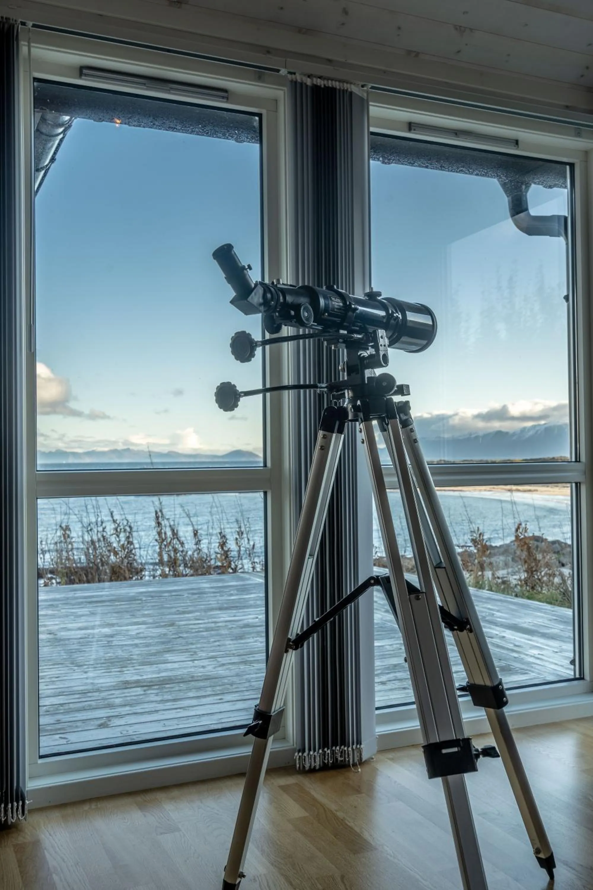 Sea view in Lofoten Links Lodges