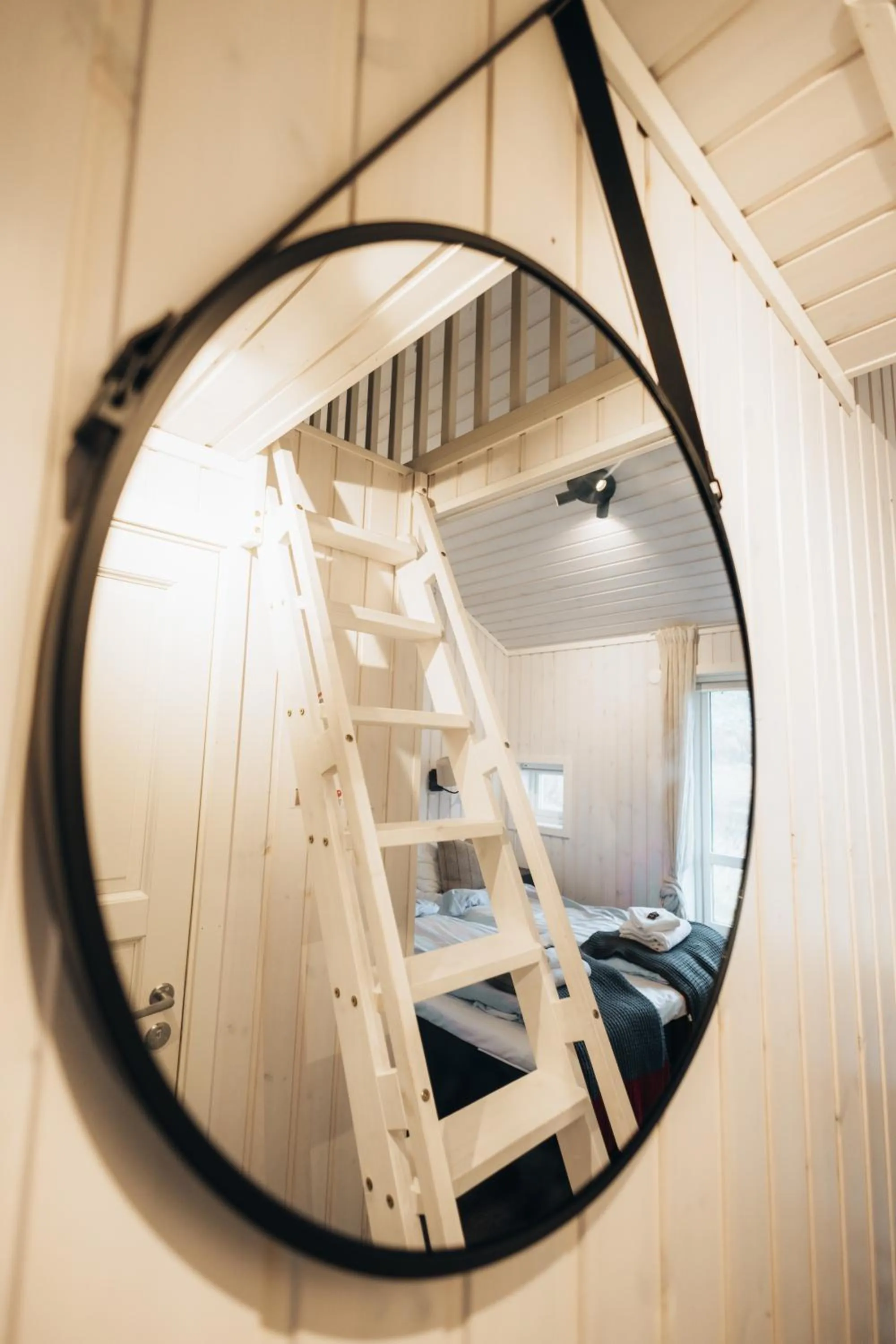 Bedroom in Lofoten Links Lodges
