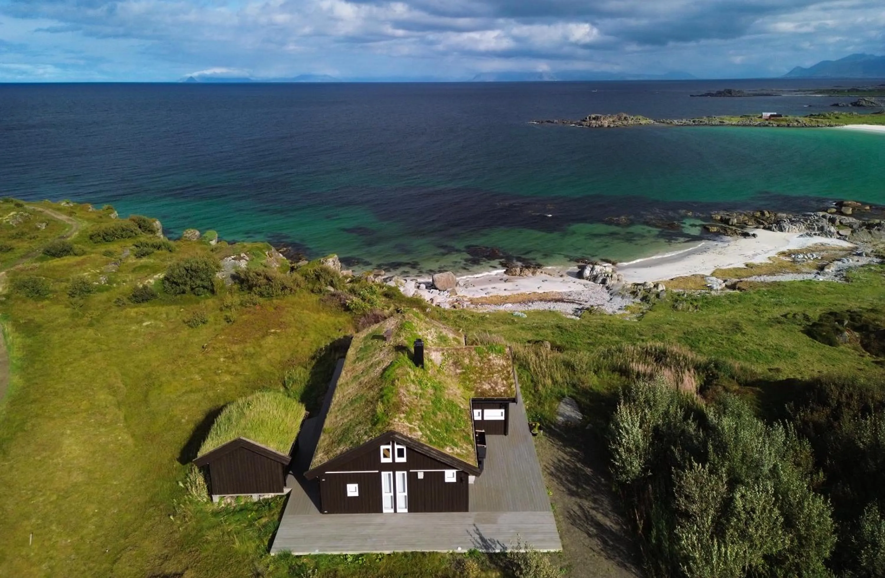 Beach in Lofoten Links Lodges