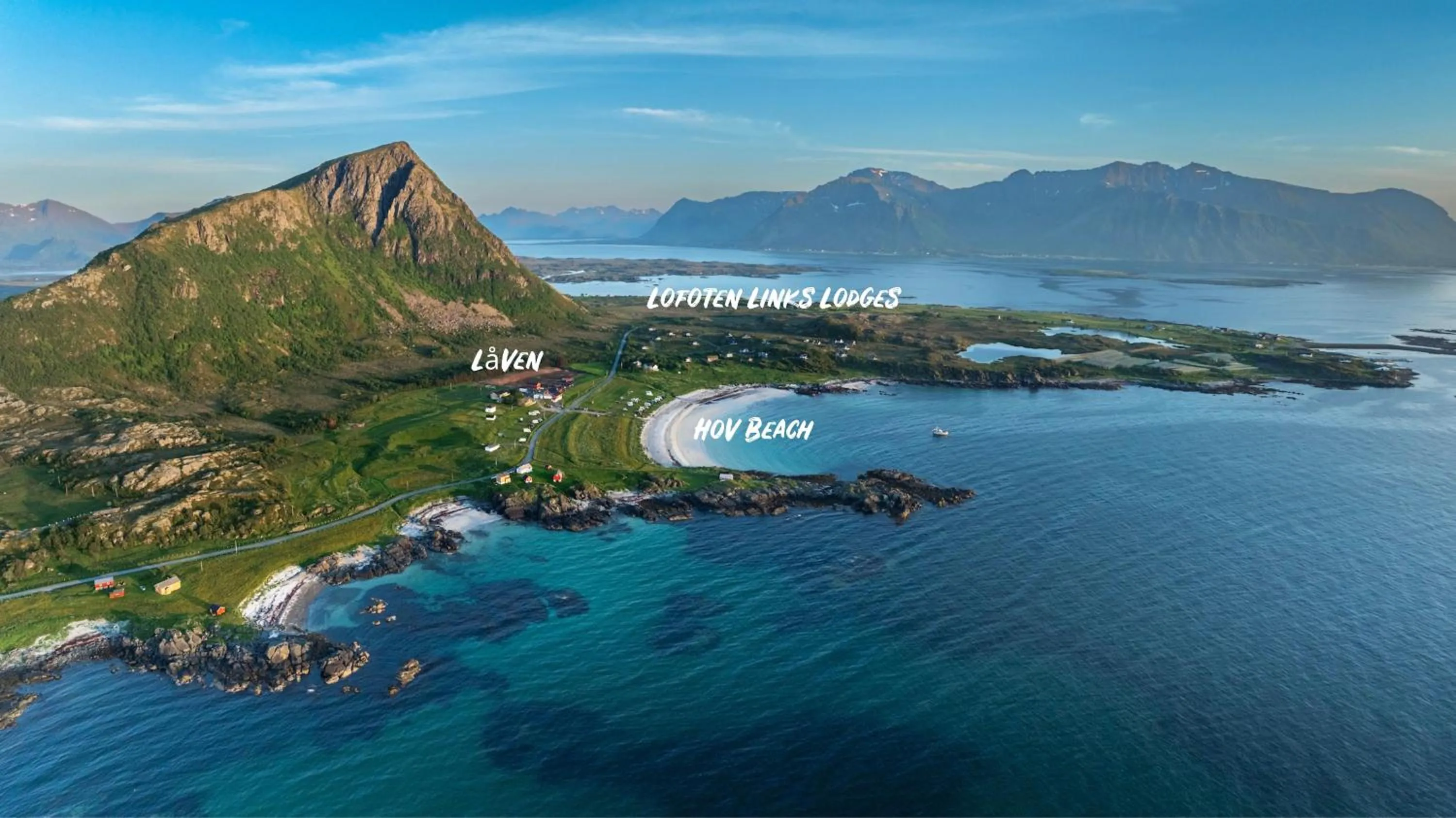 Natural landscape in Lofoten Links Lodges