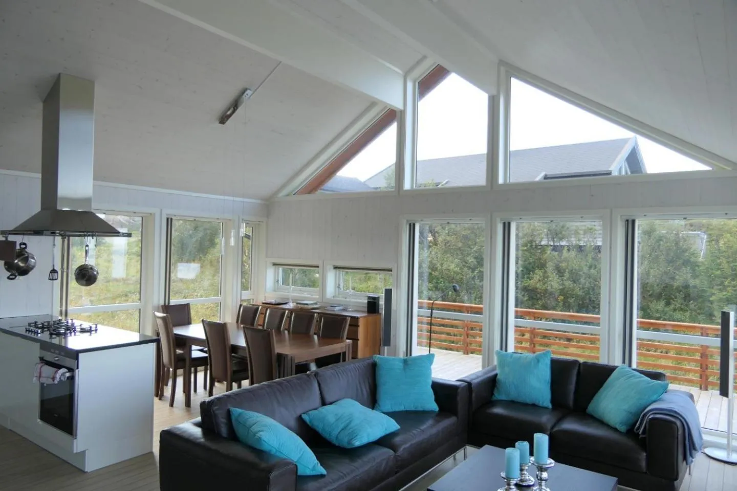 Kitchen or kitchenette in Lofoten Links Lodges