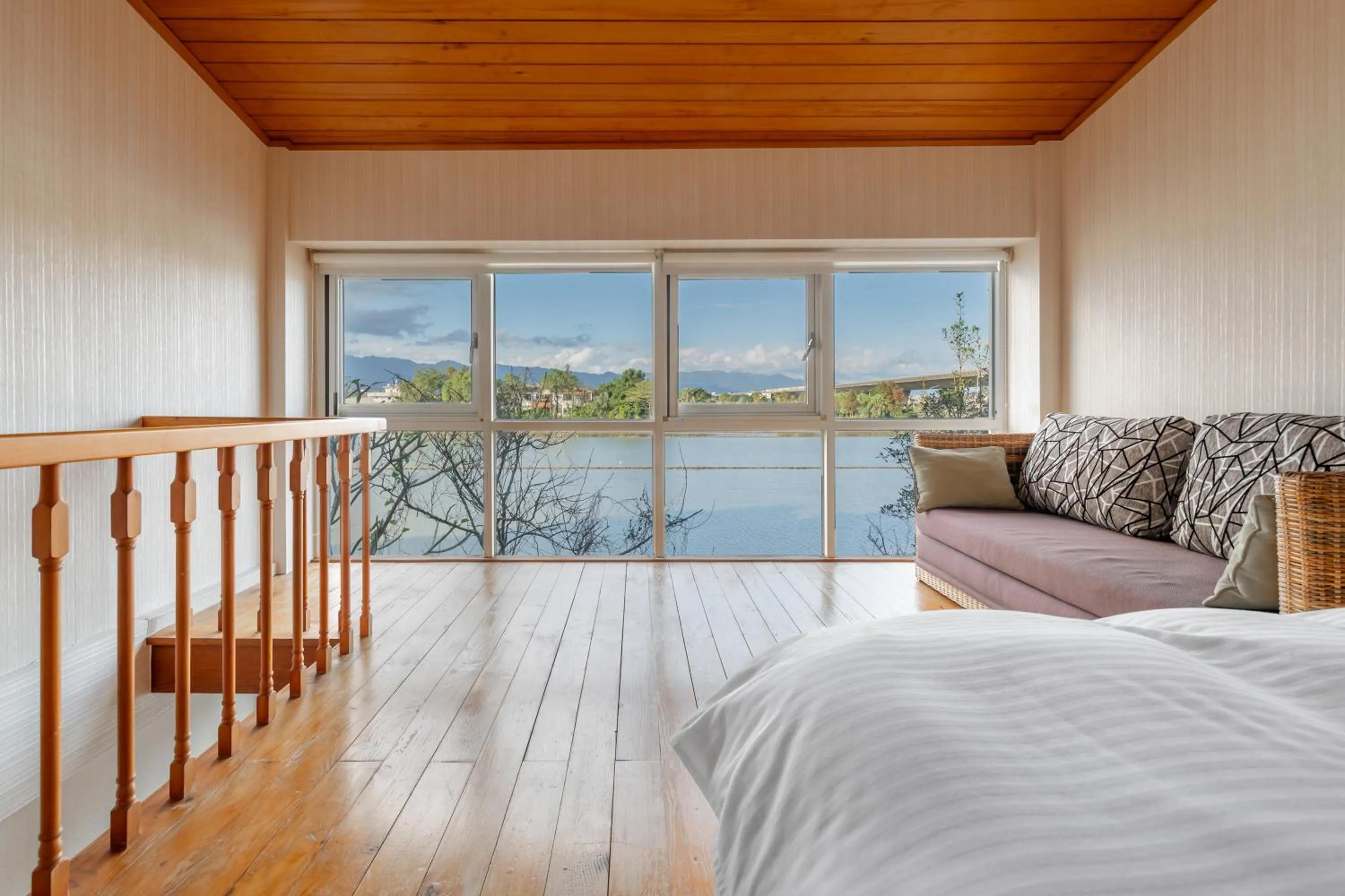 Seating area, Bed in Green Forest Villa
