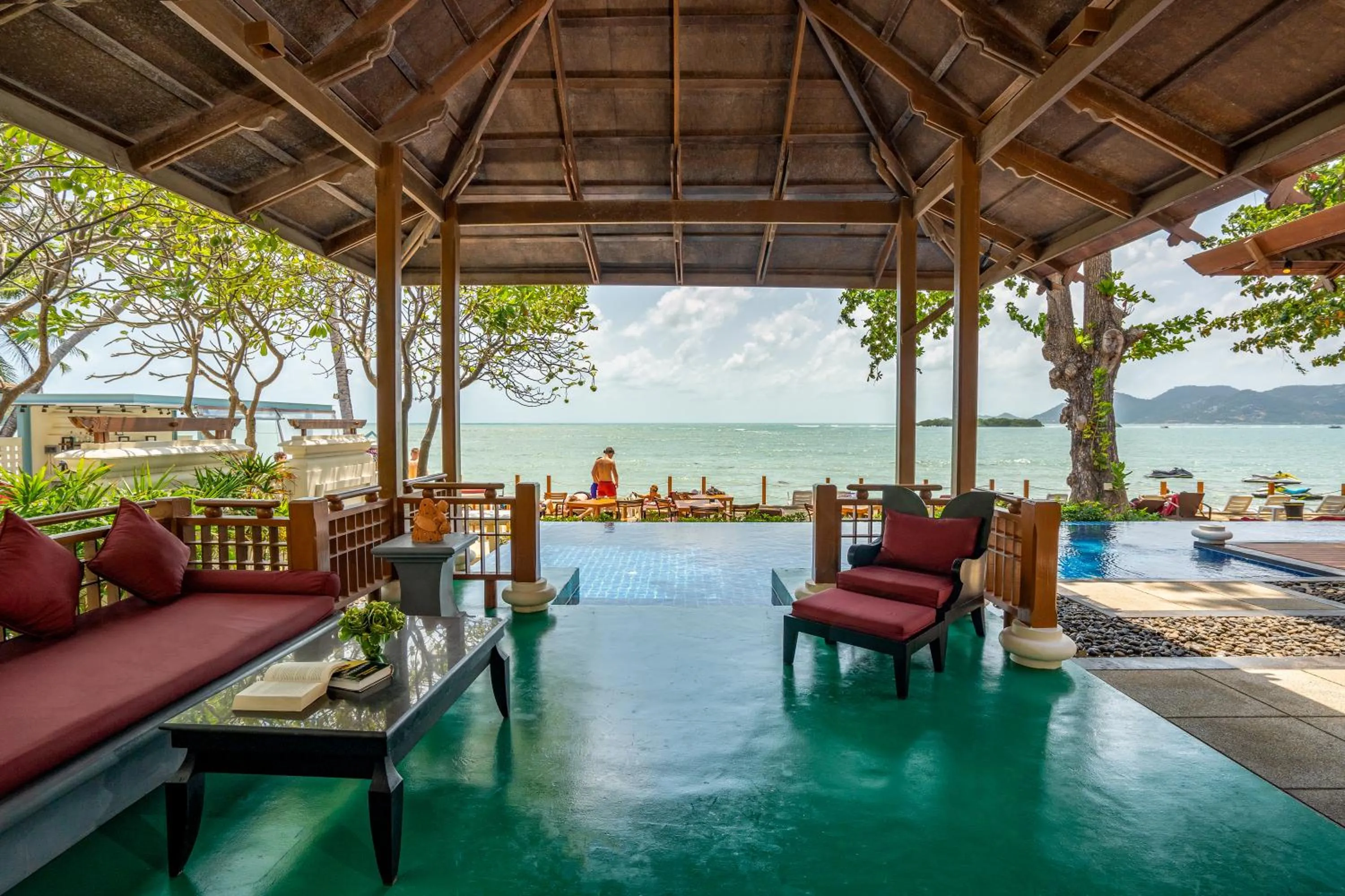 Living room in The Briza Beach Resort, Samui - SHA Plus