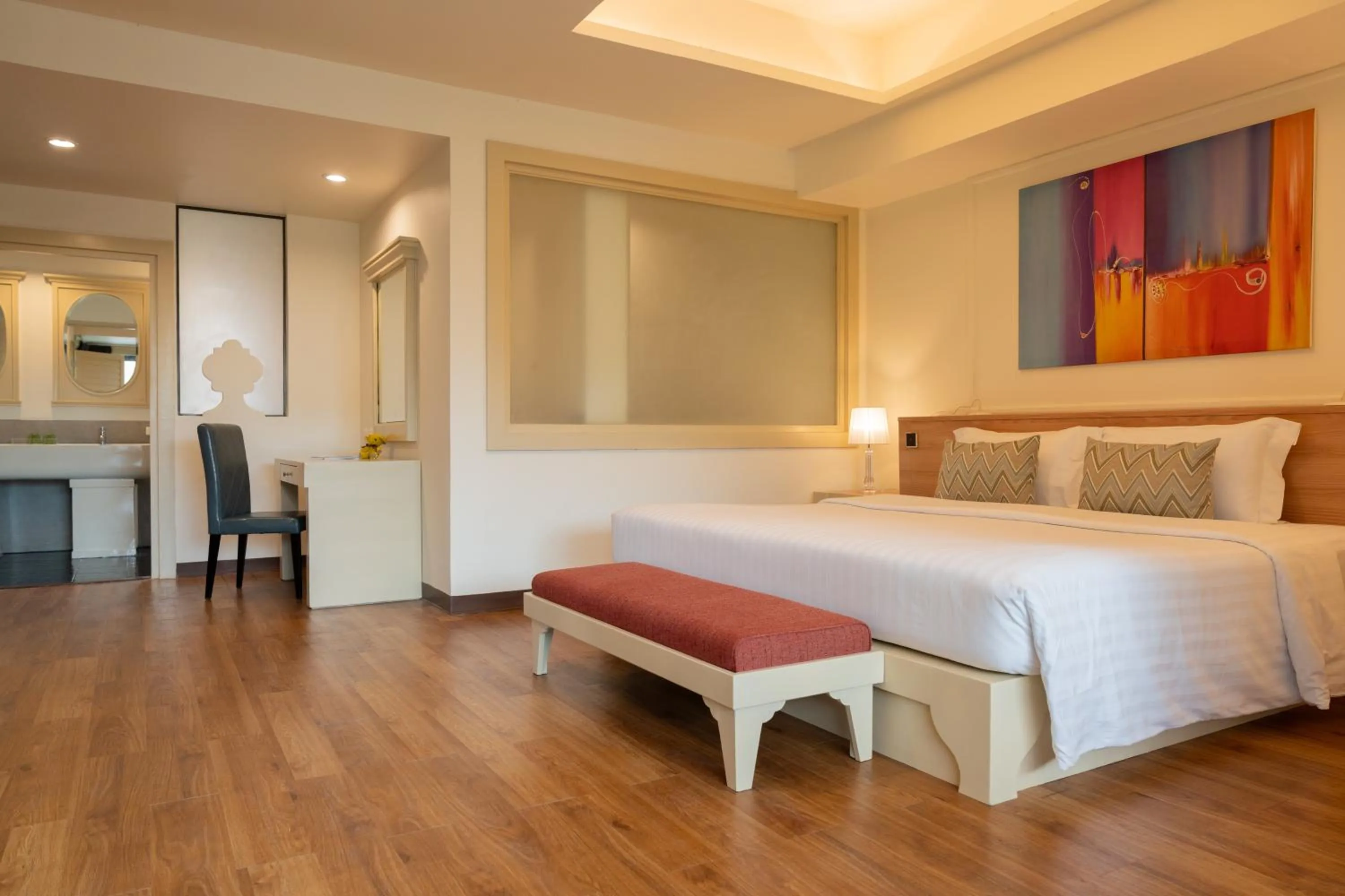 Bedroom, Bed in The Briza Beach Resort, Samui - SHA Plus