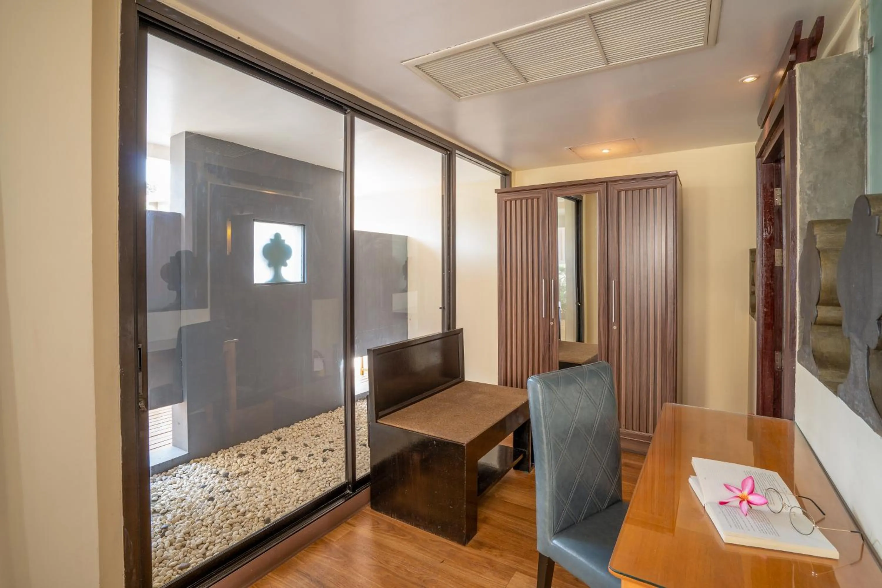 Seating area, Bed in The Briza Beach Resort, Samui - SHA Plus