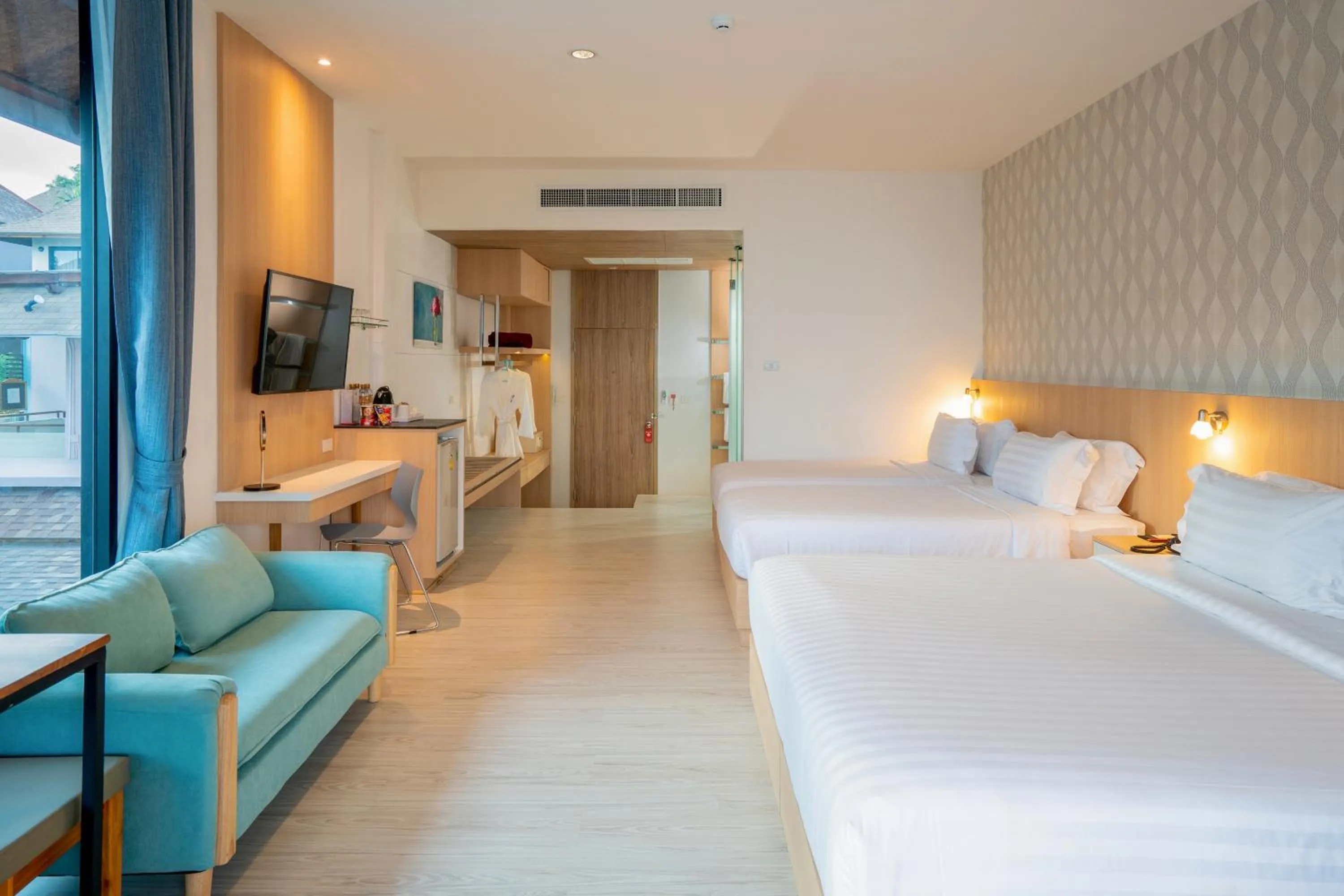 Bedroom, Bed in The Briza Beach Resort, Samui - SHA Plus