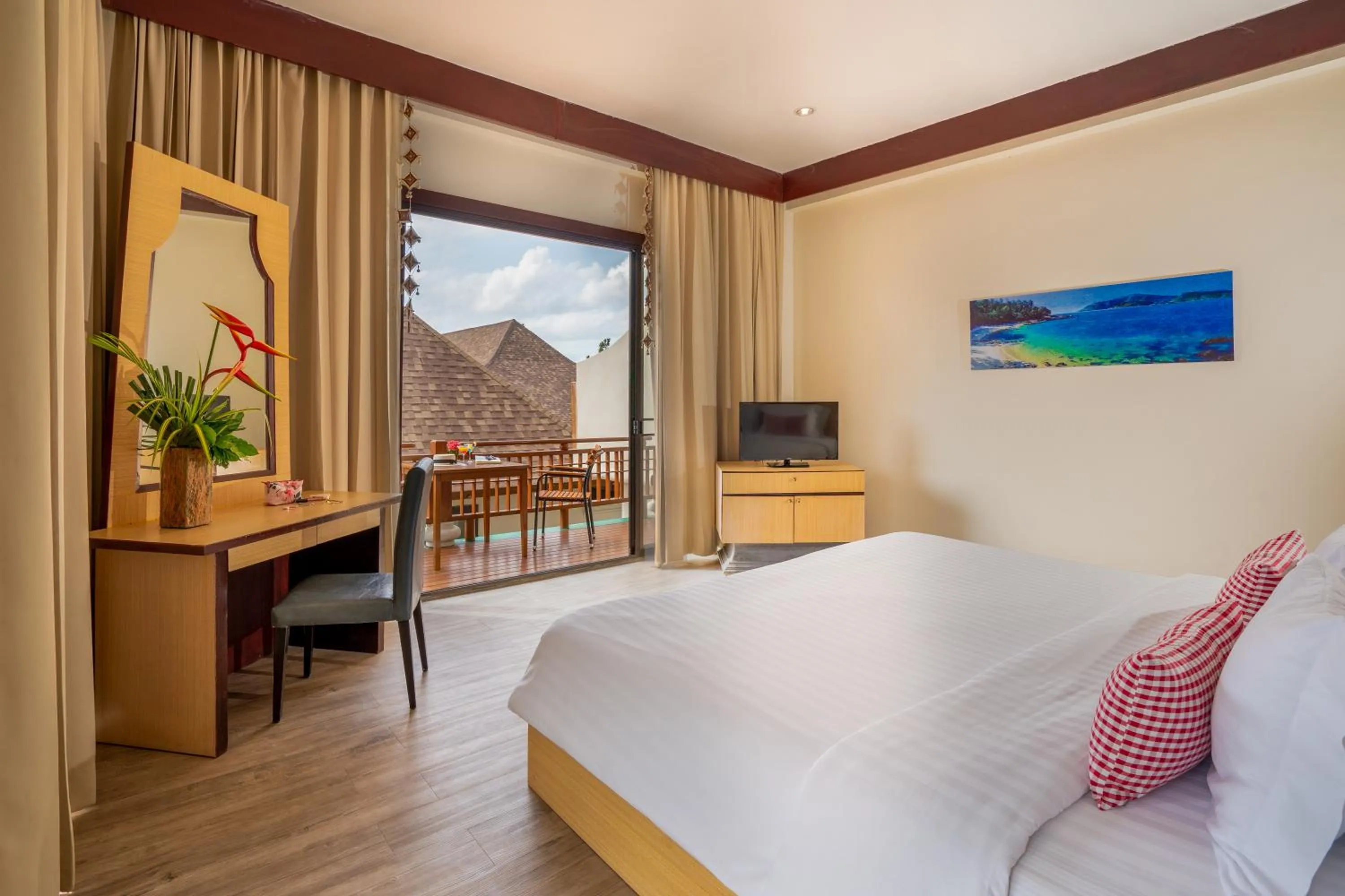 Bedroom, Bed in The Briza Beach Resort, Samui - SHA Plus