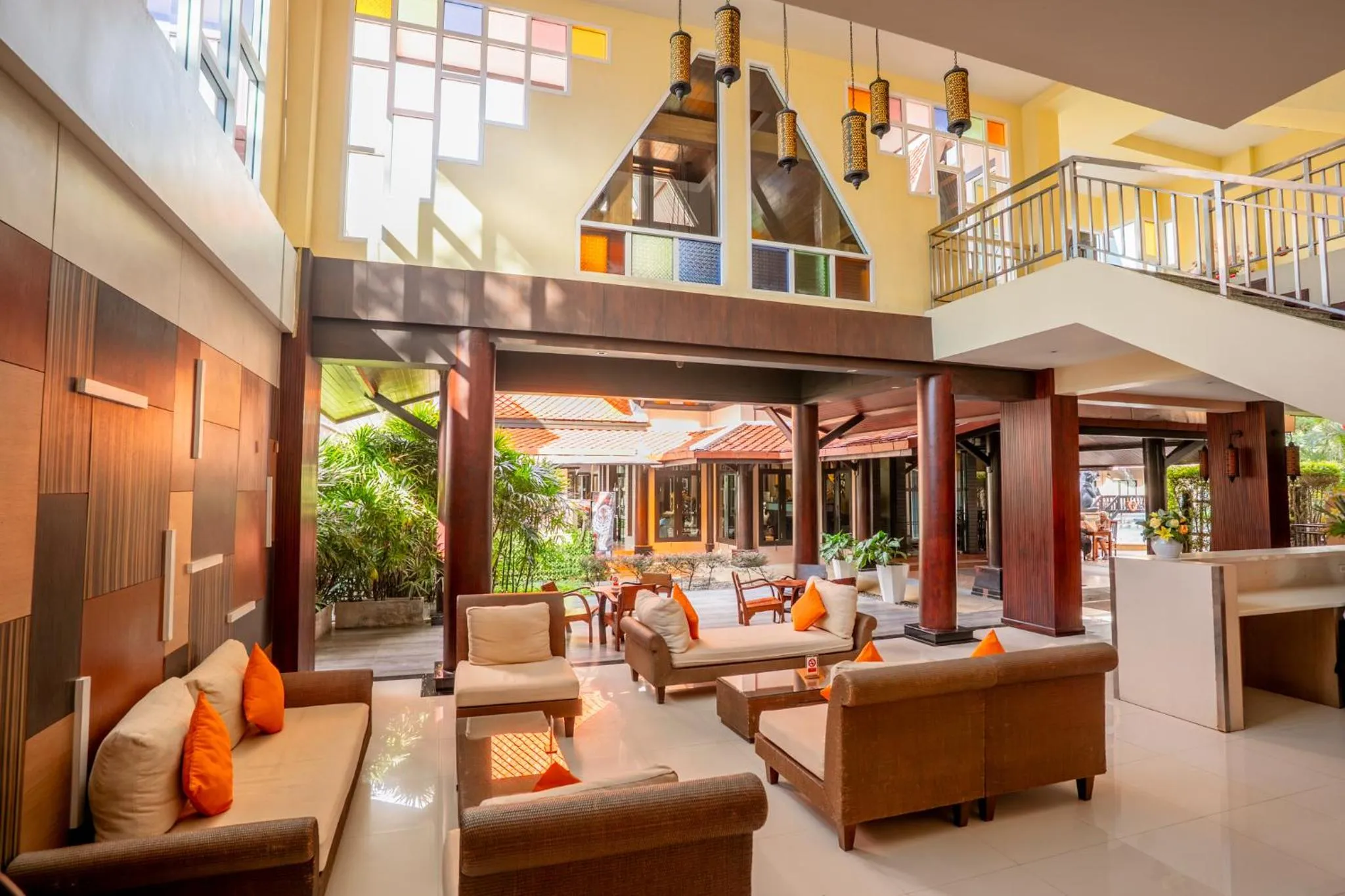 Seating area in Nipa Resort, Patong Beach