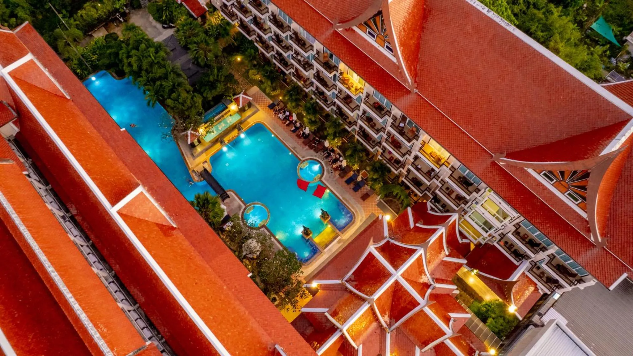 Property building in Nipa Resort, Patong Beach