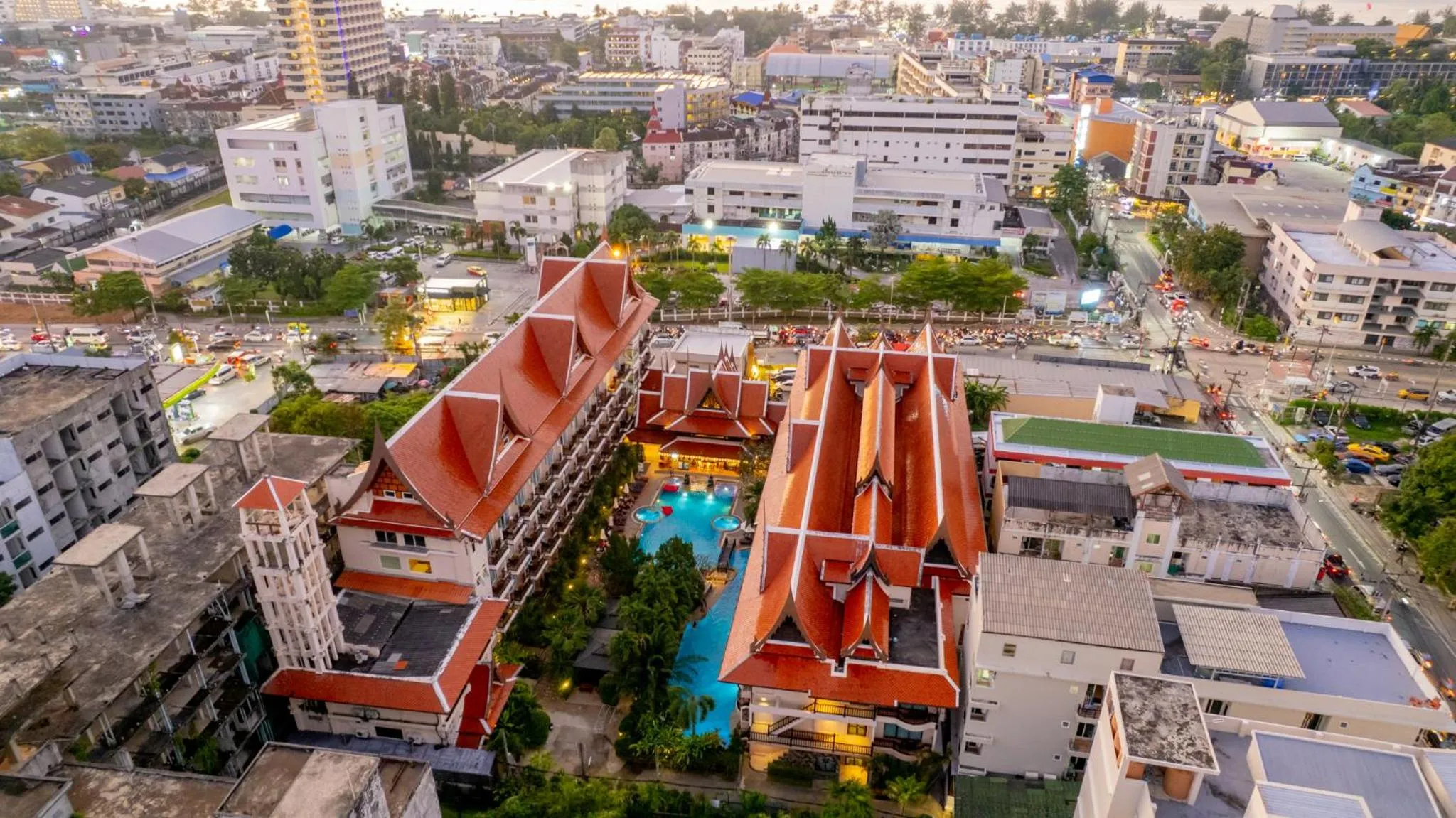 Property building in Nipa Resort, Patong Beach