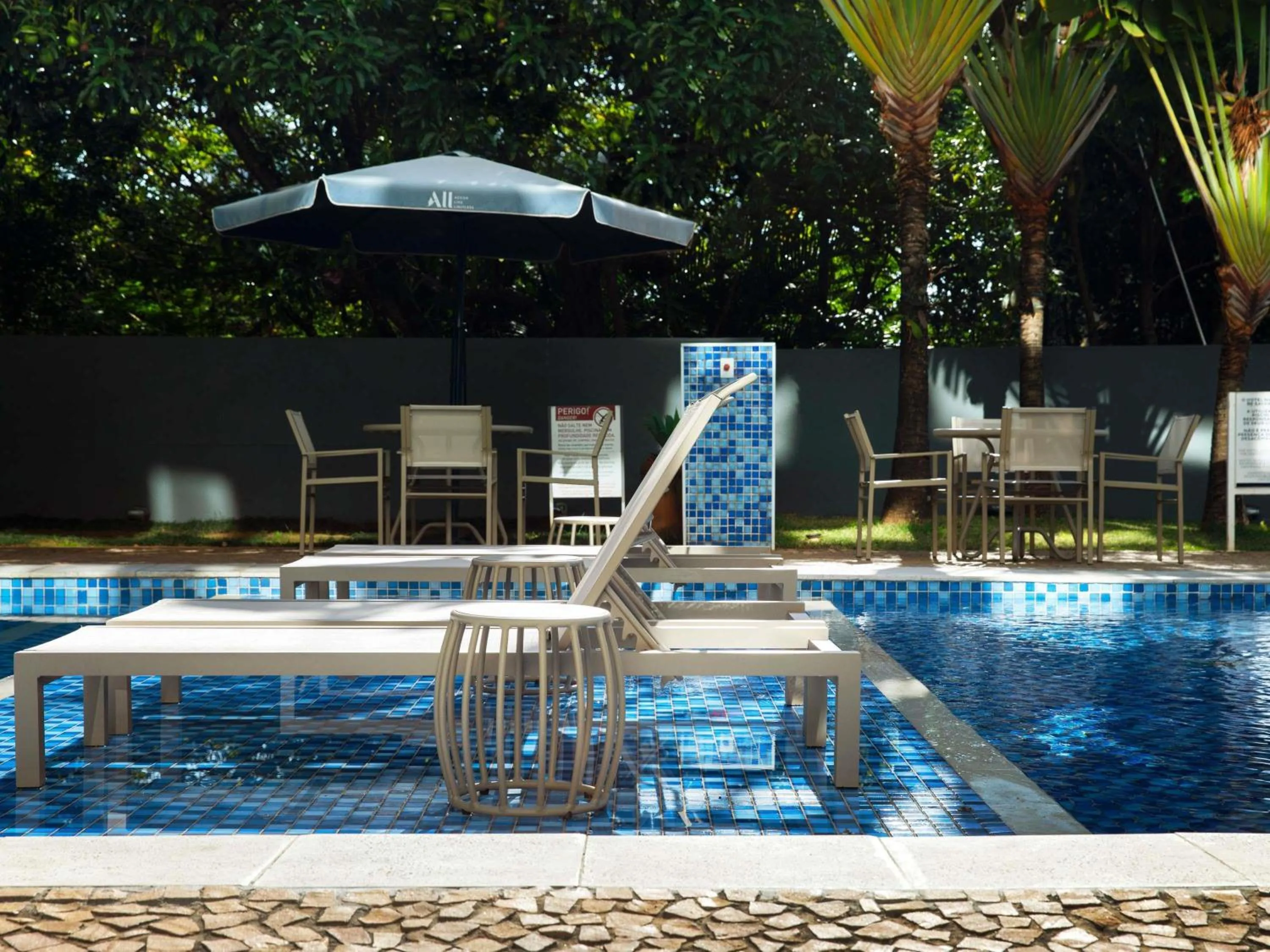 Pool view in Novotel Sao Paulo Morumbi