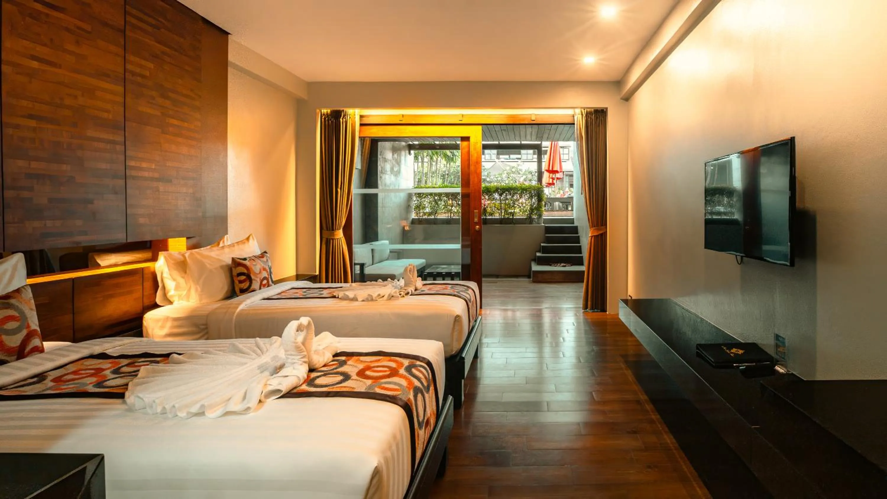 Bed in Am Samui Palace