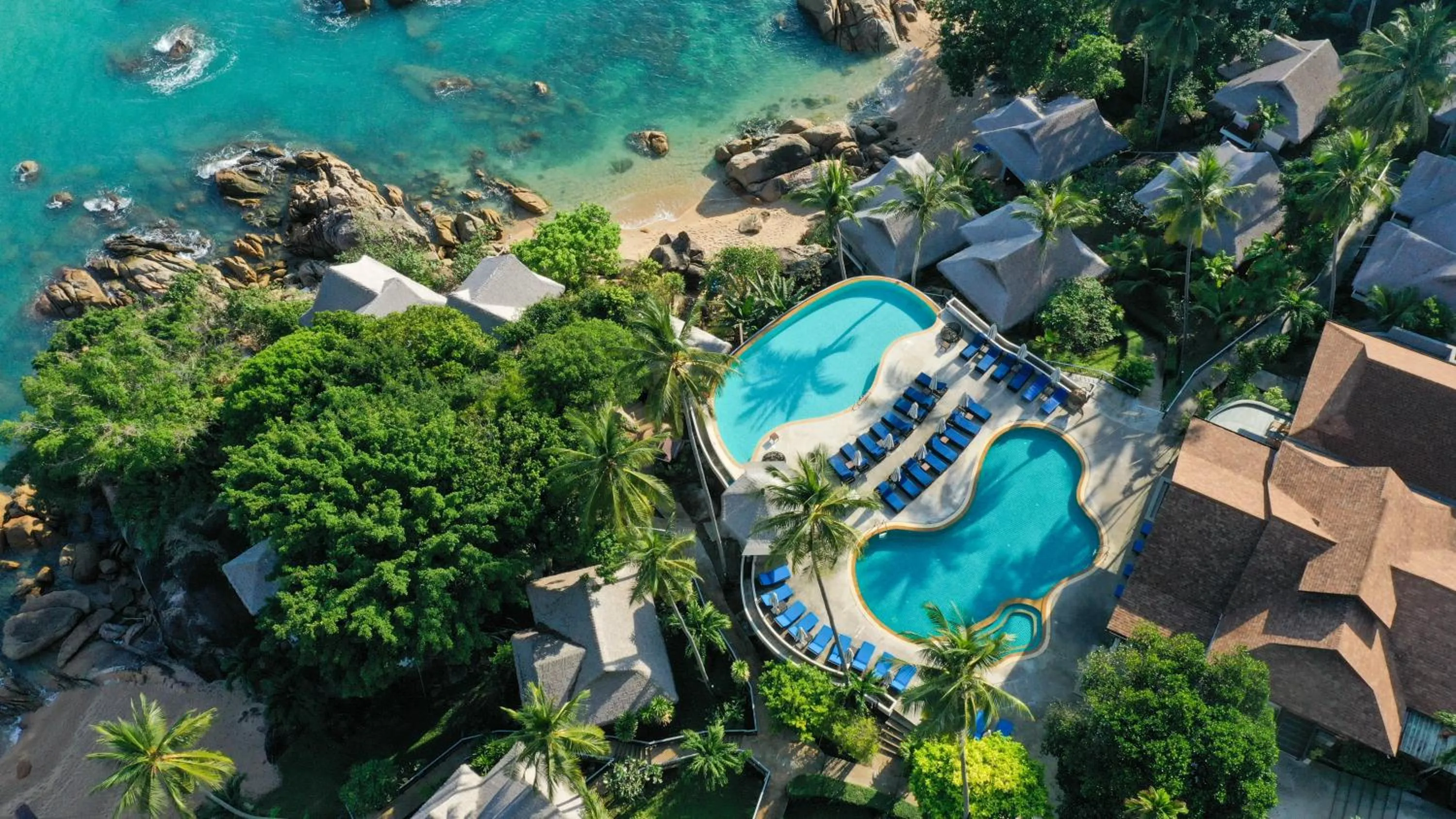 Bird's eye view in Coral Cliff Beach Resort Samui - SHA Plus