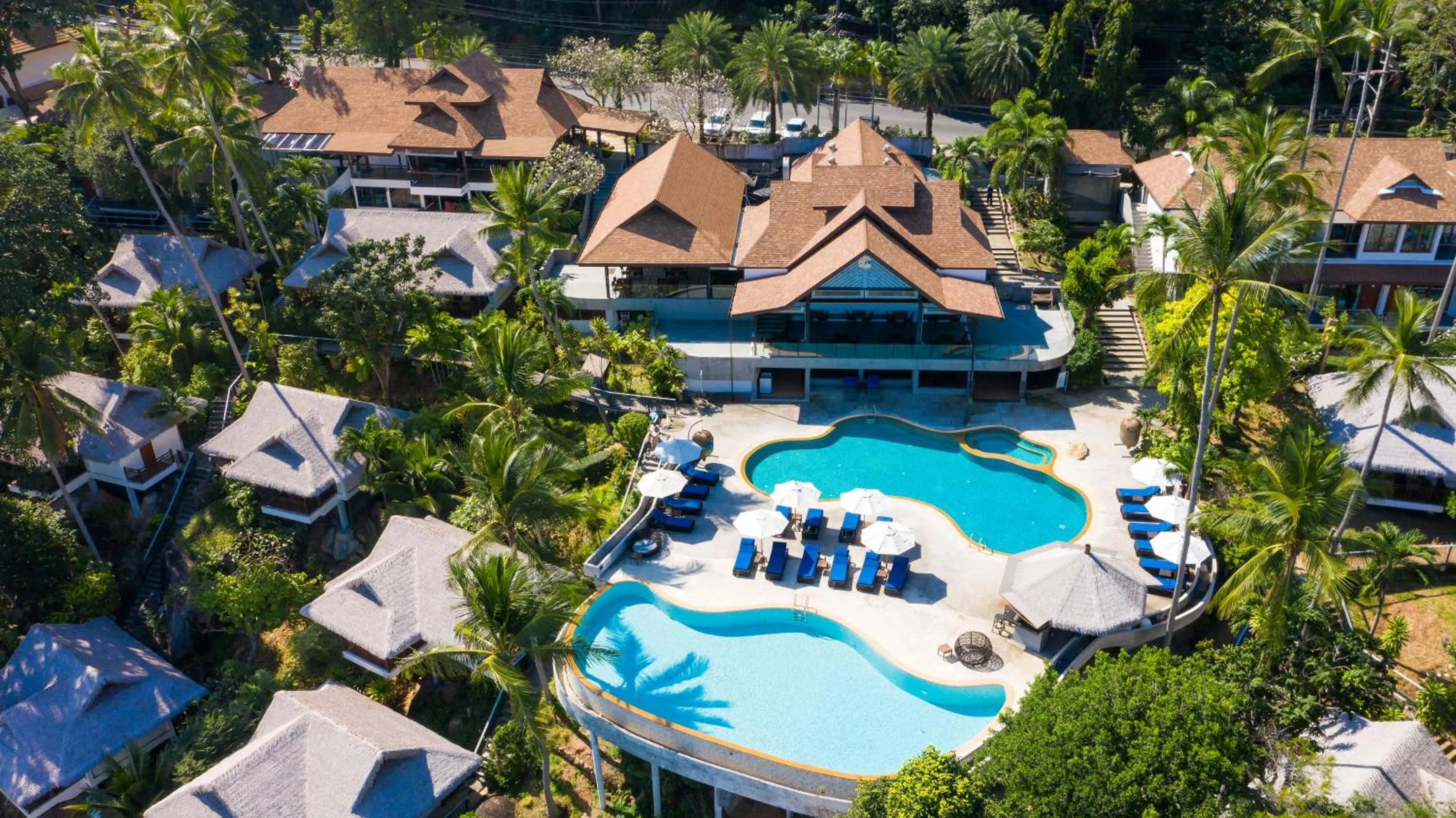 Bird's eye view in Coral Cliff Beach Resort Samui - SHA Plus