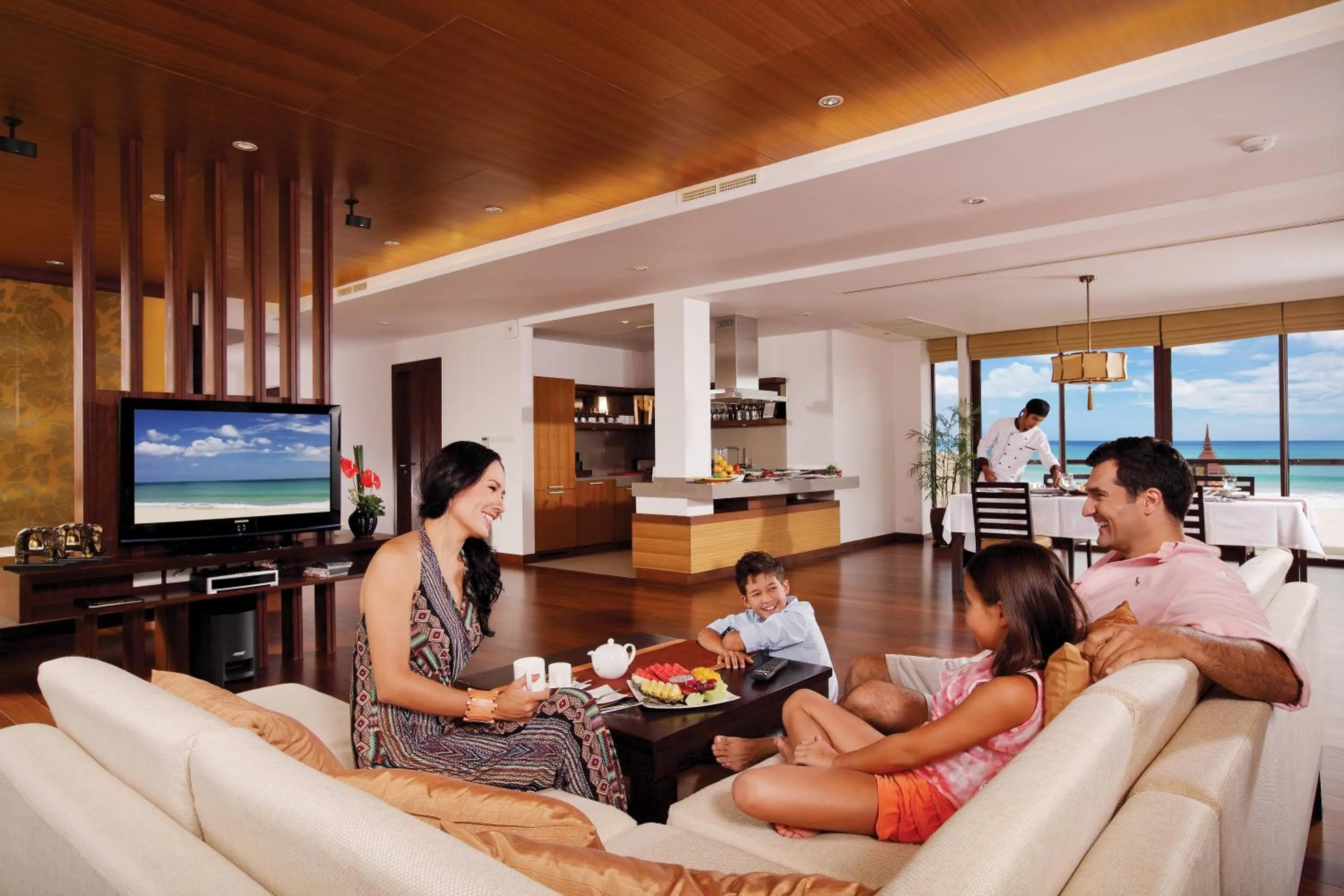 Living room in Mövenpick Resort Bangtao Beach Phuket