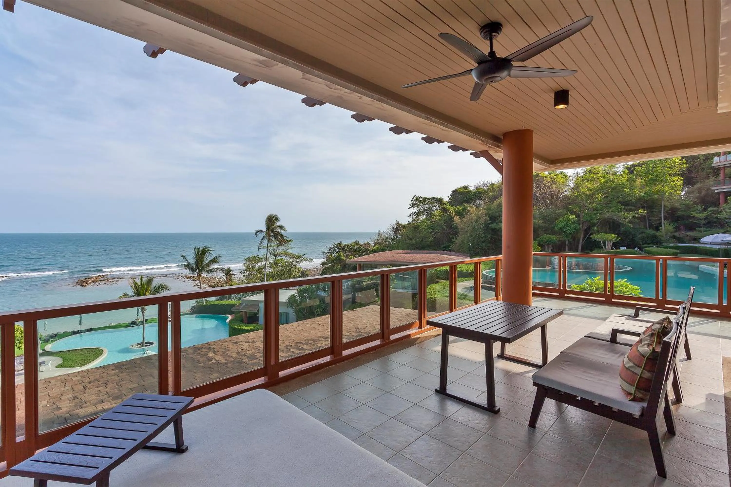 Patio in ShaSa Resort - Luxury Beachfront Suites