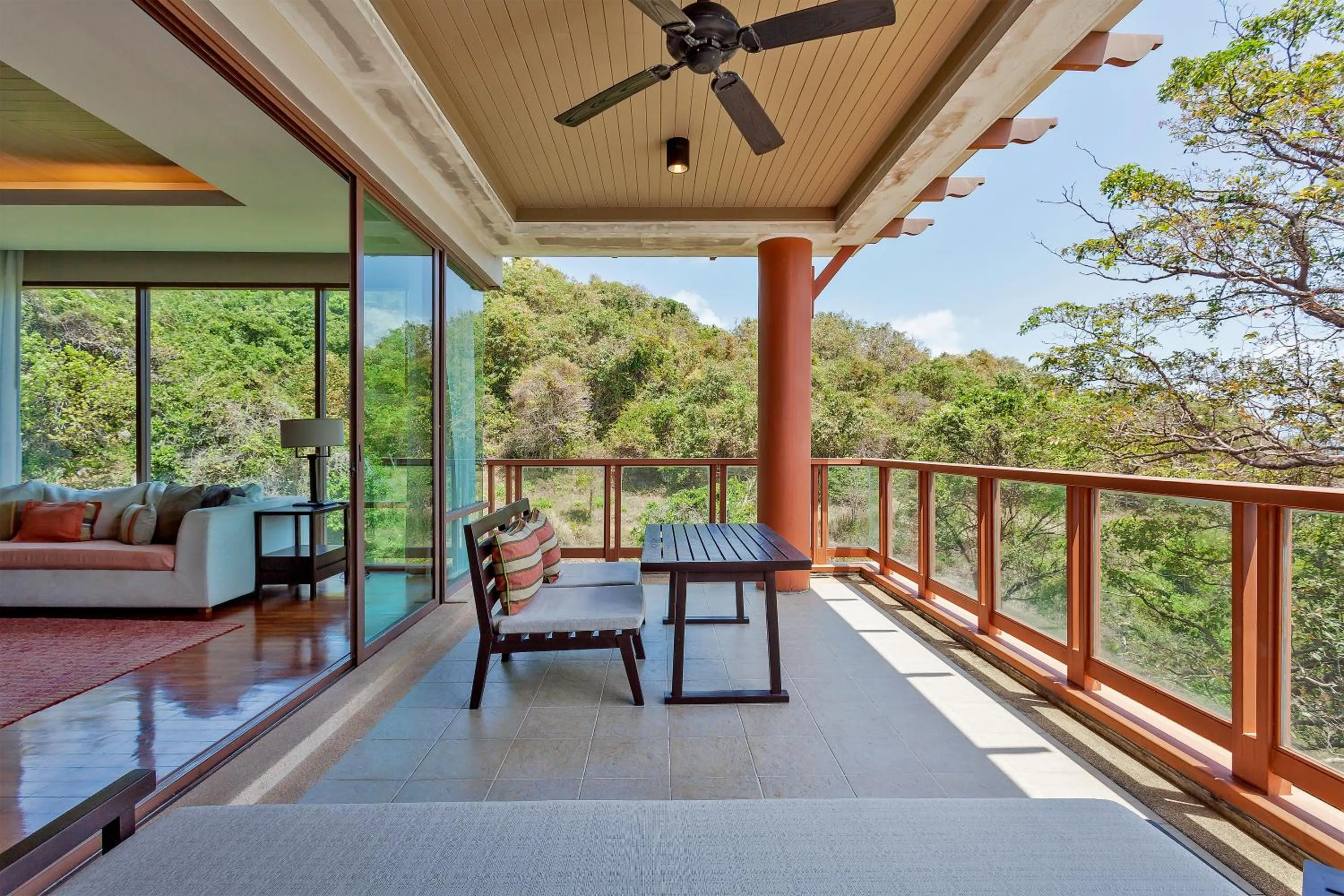 Patio in ShaSa Resort - Luxury Beachfront Suites