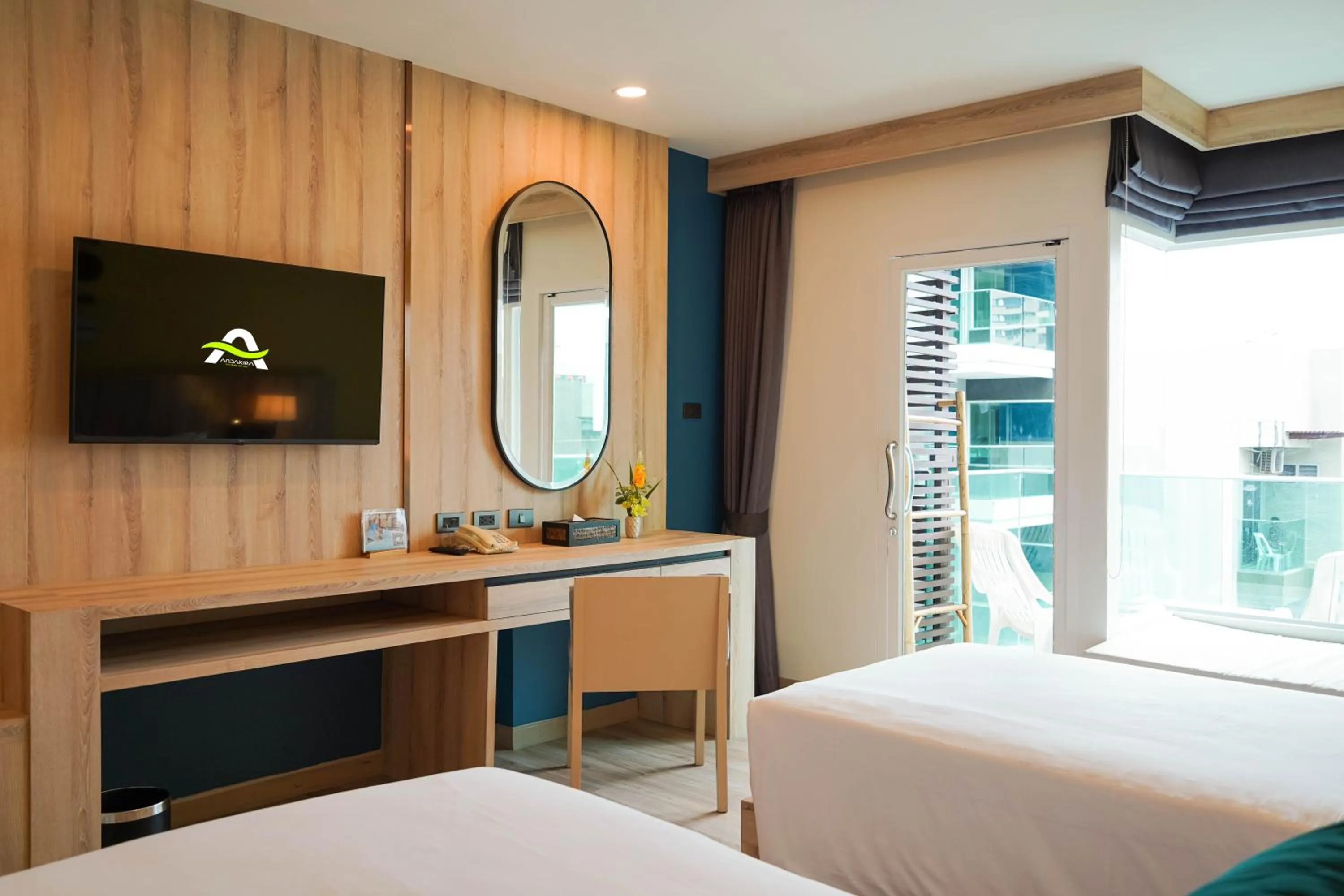 View (from property/room), Bed in Andakira Hotel - SHA Extra Plus