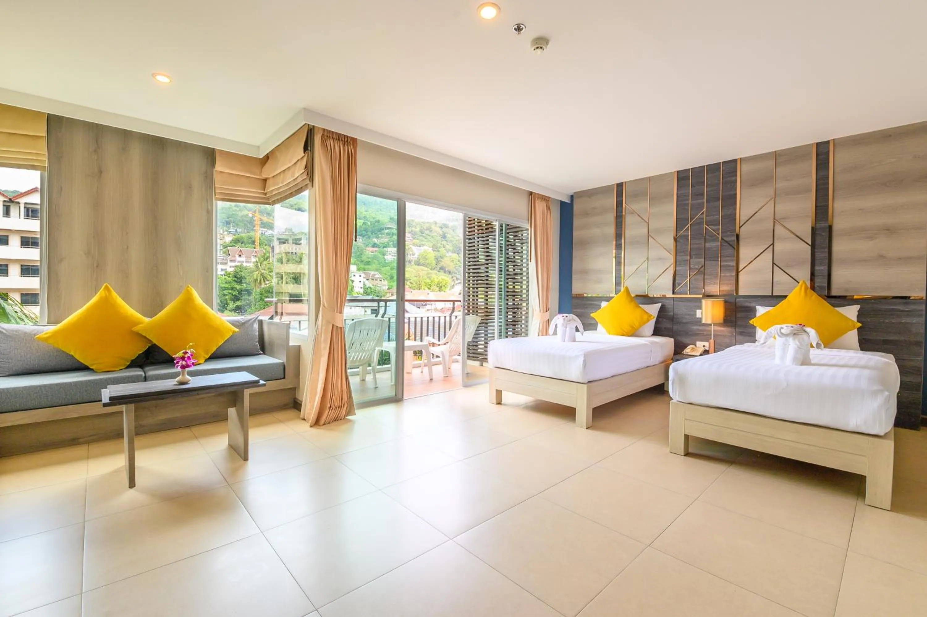 View (from property/room), Bed in Andakira Hotel - SHA Extra Plus